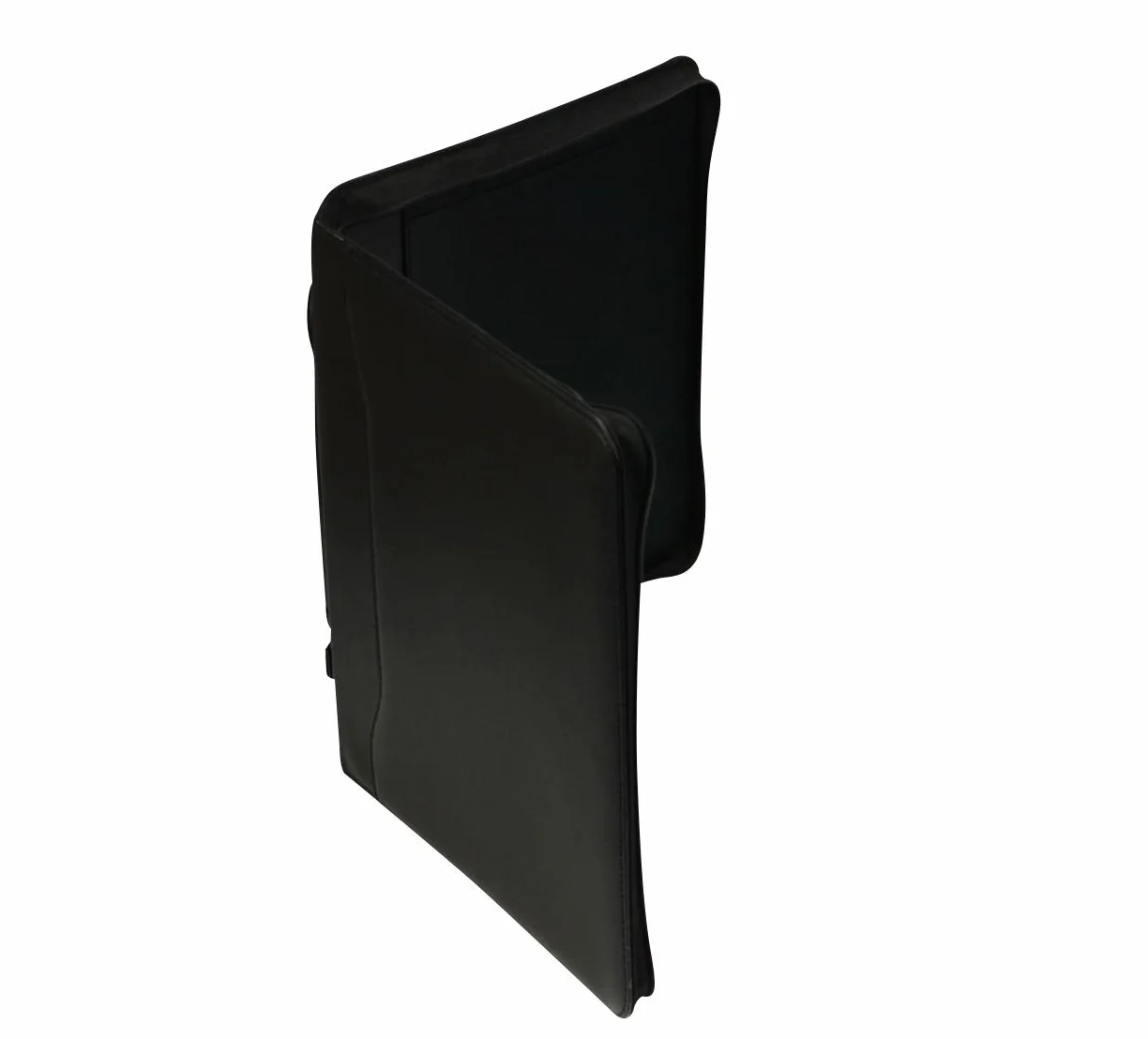 Alassio 30025 - Agenda de piel ecólogico (4 anillos, soporte para bolígrafos y tarjetas), color negro