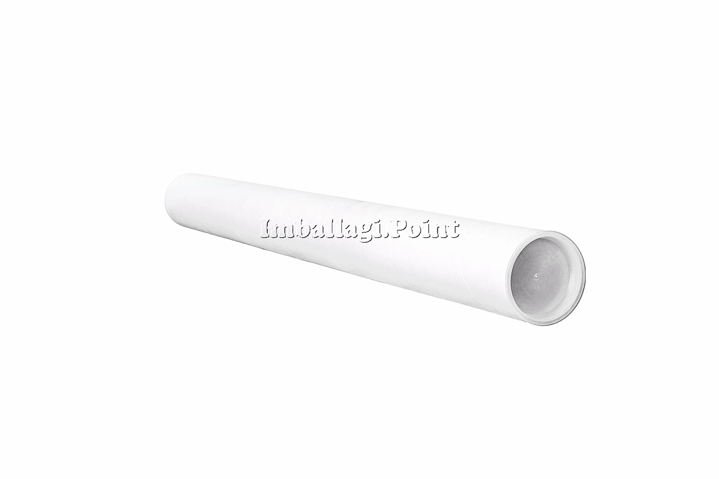 Paquete de 20 Tubos Postales de Cartón con Tapa 370mm x 50mm Diámetro para Envío de Documentos A3/A4