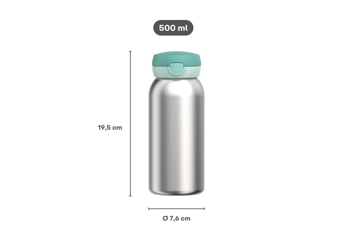 Mepal - Botella Térmica con Tapa Abatible Campus - La Tapa Abre con un Solo Clic - Mantiene las Bebidas a la Temperatura Adecuada - Adecuada Para Bebidas Carbonatadas - 500 ml - Fairy Wonders