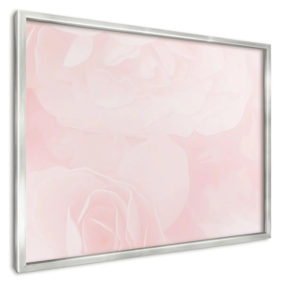 Panel Magnético Informativo 70x50 cm | Marco Plateado | Rosa Delicado | Montaje Fácil | Pizarra de Pared | Para Restaurante y Bar | Expositor para Menú, Ofertas del Día
