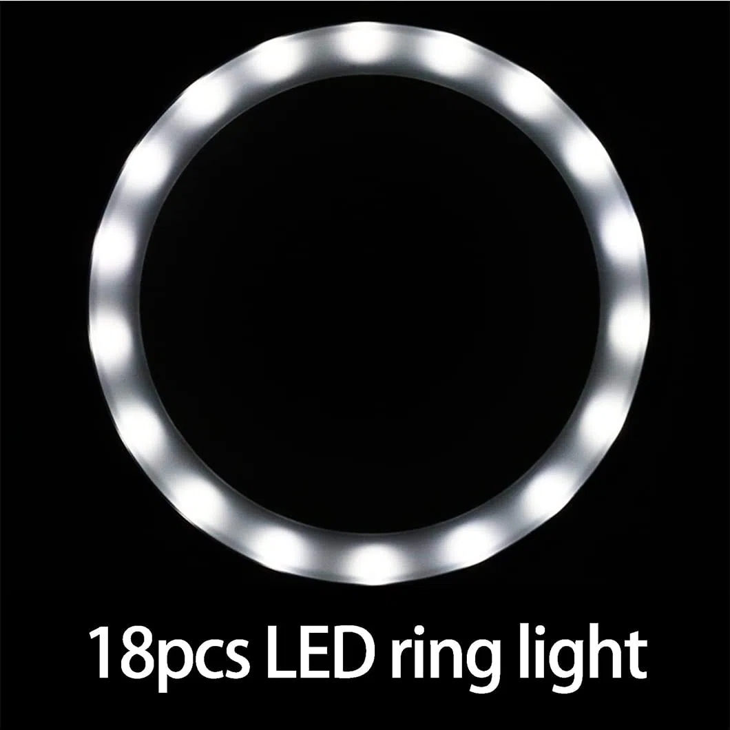 CanEve Lupa de Mano 30X con 18 Luces LED, Lupa iluminada iluminada, Lupa de Lectura for degeneración Macular, Lectura de Personas Mayores, Soldadura, inspección, Blanco C Lupa (Color : Schwarz)