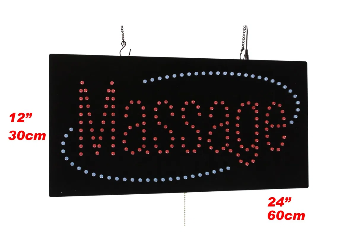Massage Sign, TOPKING Signage, LED Neon Open, Store, Window, Shop, Business, Display, Grand Opening Gift