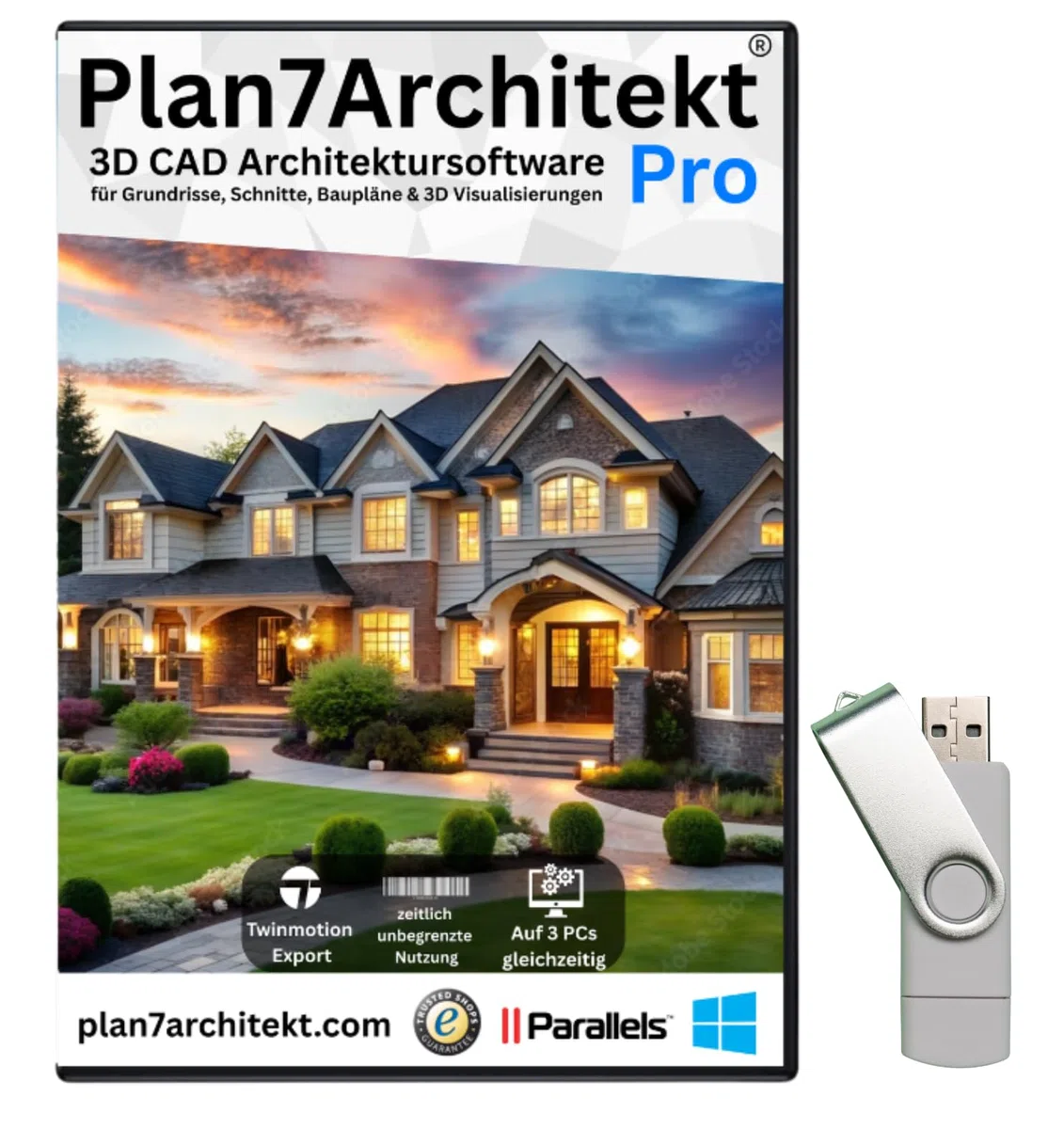 Plan7Architekt Pro 3 Porofessional Arquitectura & Casa Planner Software, Programa de Plano