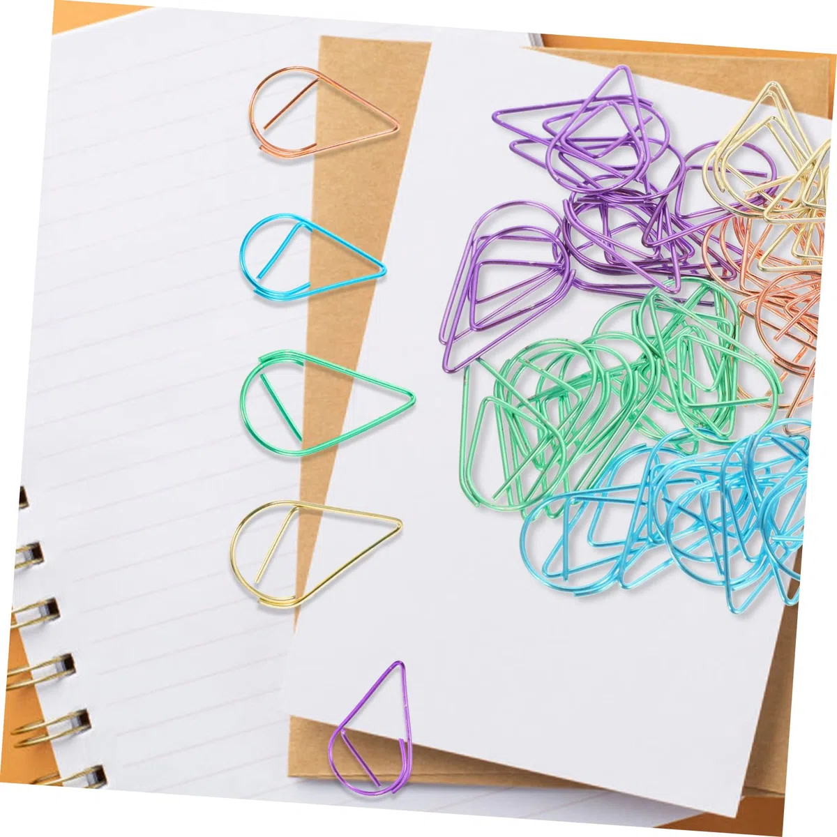 SHINEOFI 200piezas Clips Metálicos Clips De Coloridos Para y Escuela Accesorios Prácticos Para Organizar Archivos y