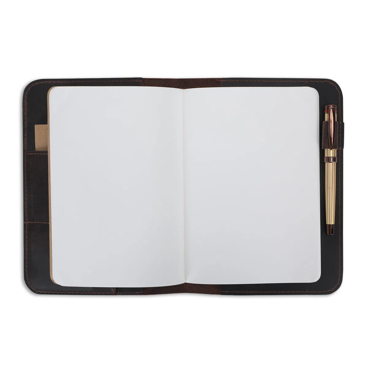 Funda de diario de cuero de 5.75 x 8.25 pulgadas, tamaño A5 mediana recargable, cuaderno de viaje encuadernado en cuero hecho a mano para escritores y viajeros, funda de cuero vintage,