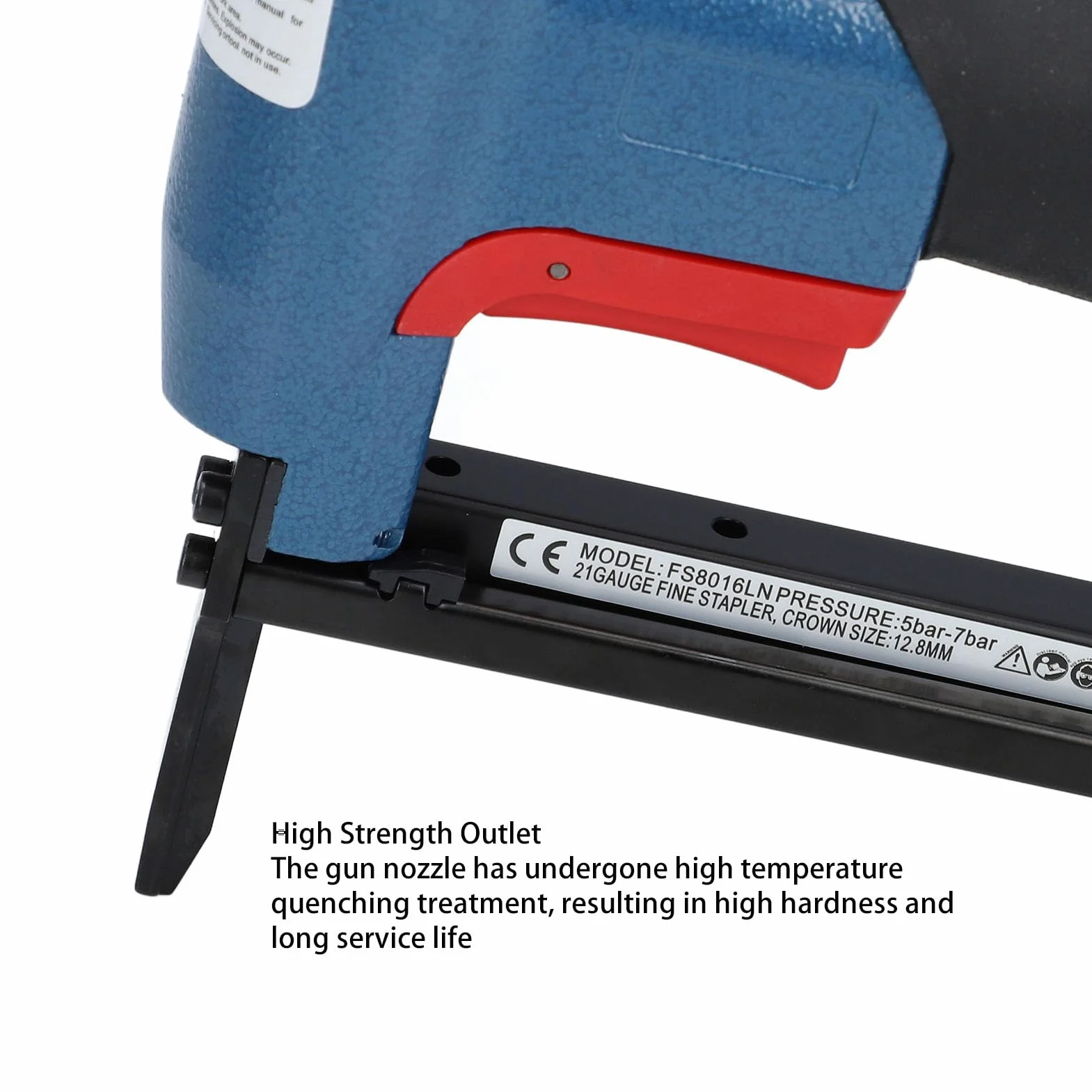 Grapadora Neumática Gunm, Grapadora de Calibre 21 Capacidad de Carga de Grapas de 1/4 A 5/8in 140 Grapadora Neumática para Carpintería, Tejados, Carpintería y Ebanistería