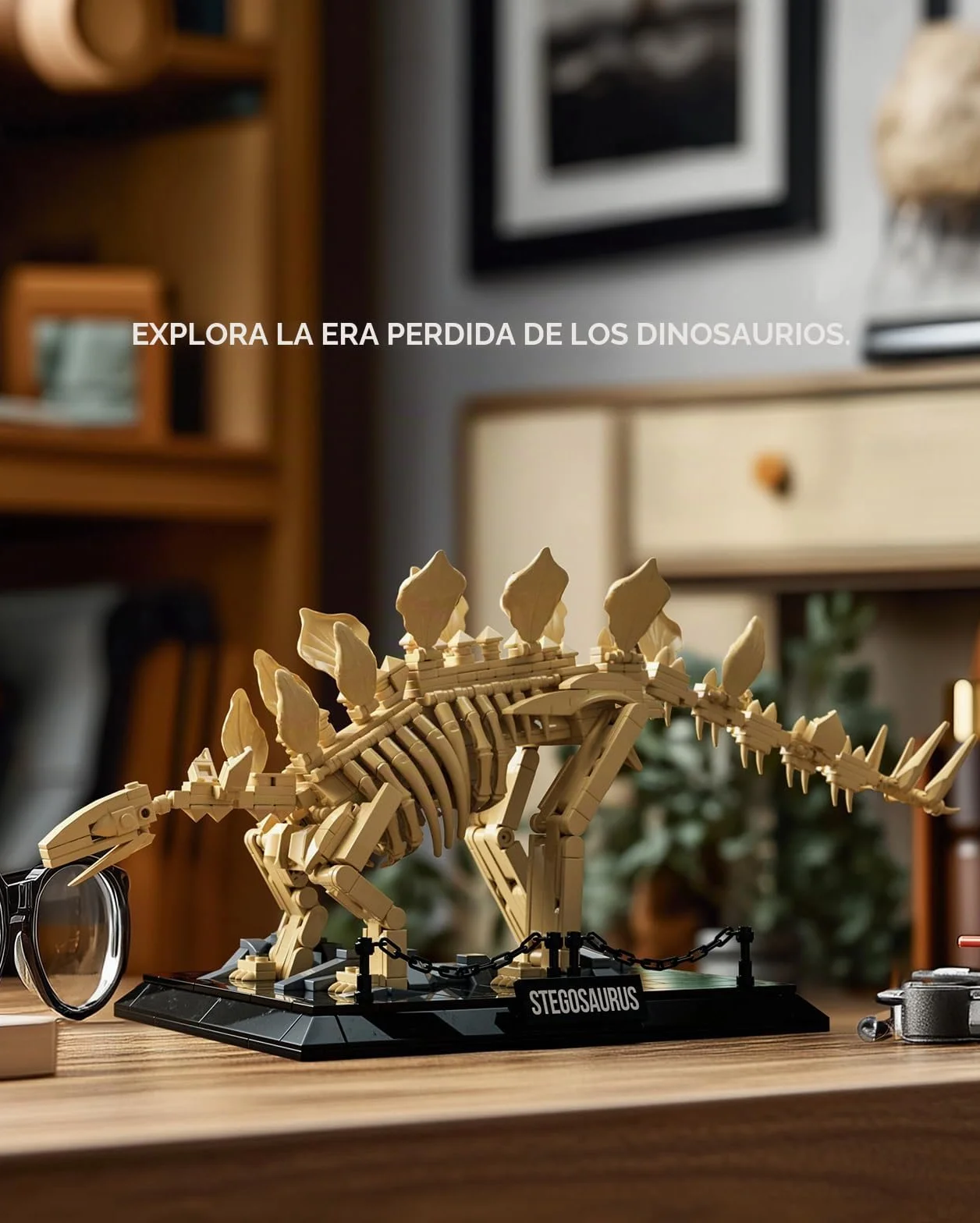 Nifeliz Fósiles de Dinosaurio Stegosaurus Decoracion Kit de Construcción, Dinosaurio de Construcción Maqueta para Hombres y Mujeres, Regalo Coleccionable para Adultos (665 Piezas, NF10353)