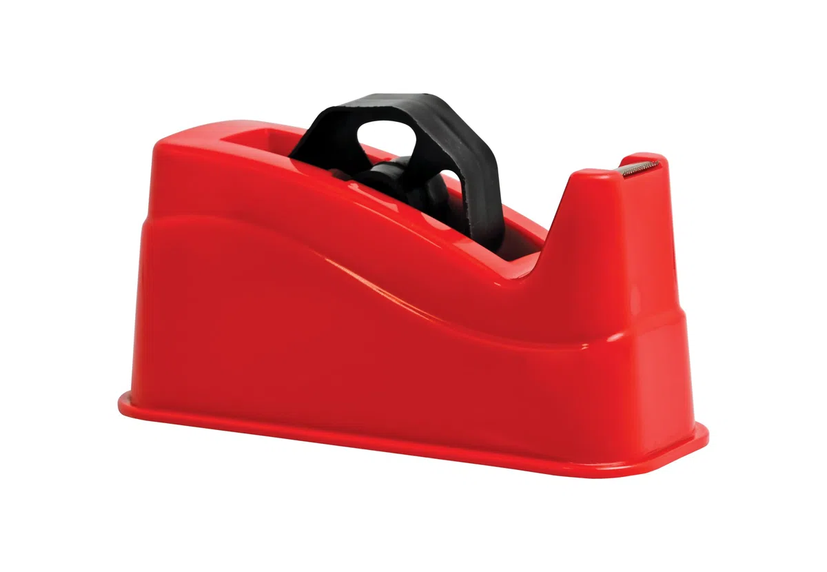 Bambalio Dispensador de cinta de 1,27 a 2,54 cm (rojo)