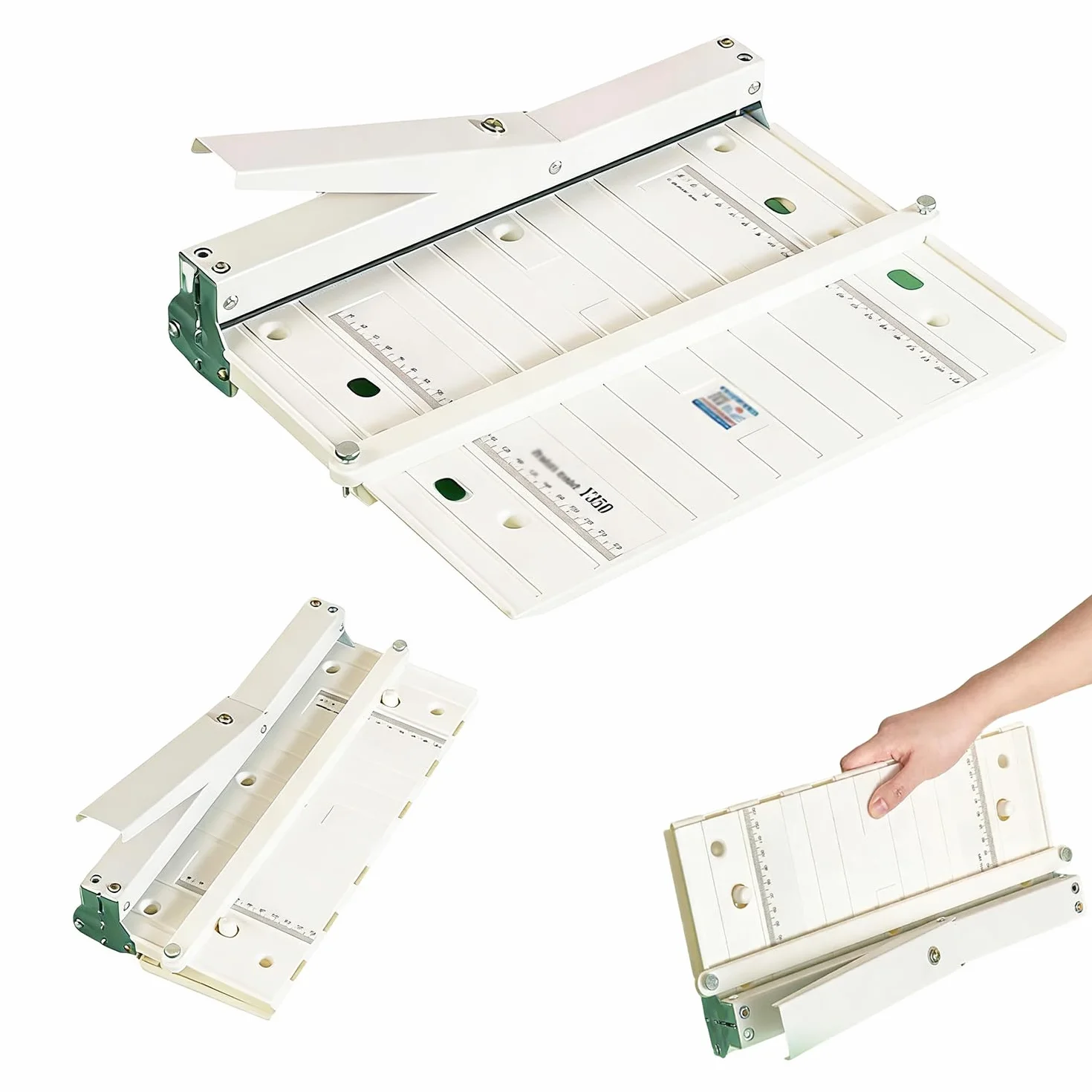 Máquina Plegadora De Papel Manual, Plegadora De Papel A4/A3, Plegable, Regla Doble, Longitud De Sangría 330 Mm, Profundidad De Sangría 0,8 Mm, Profundidad De Alimentación 220 Mm, ABS Antienvejecimient