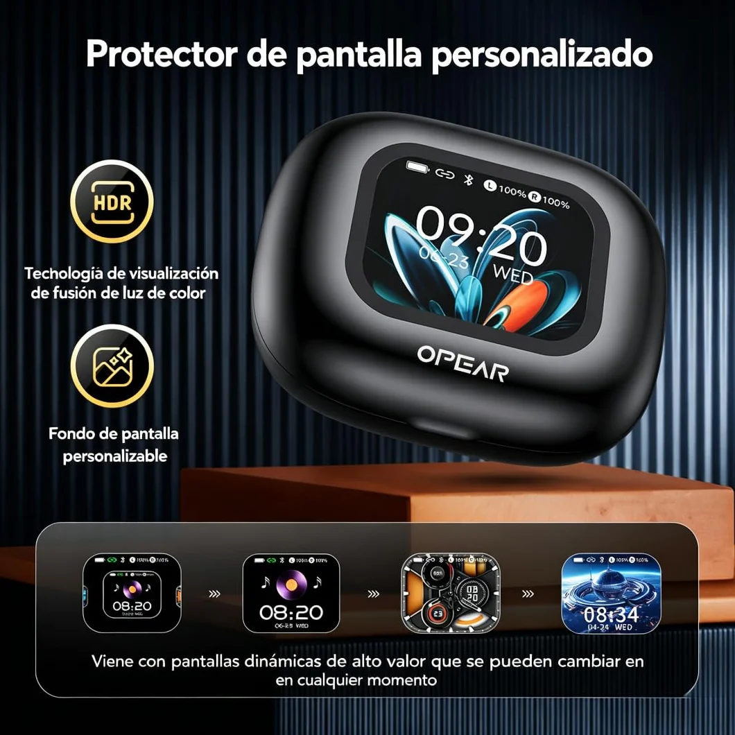 NE27 Auriculares Traductor en Tiempo Real, Auriculares Traductores Soportan 134 Idiomas, Auriculares con Traducción por IA y Pantalla, Compatible con iOS y Android, Ideal para viajes, estudio