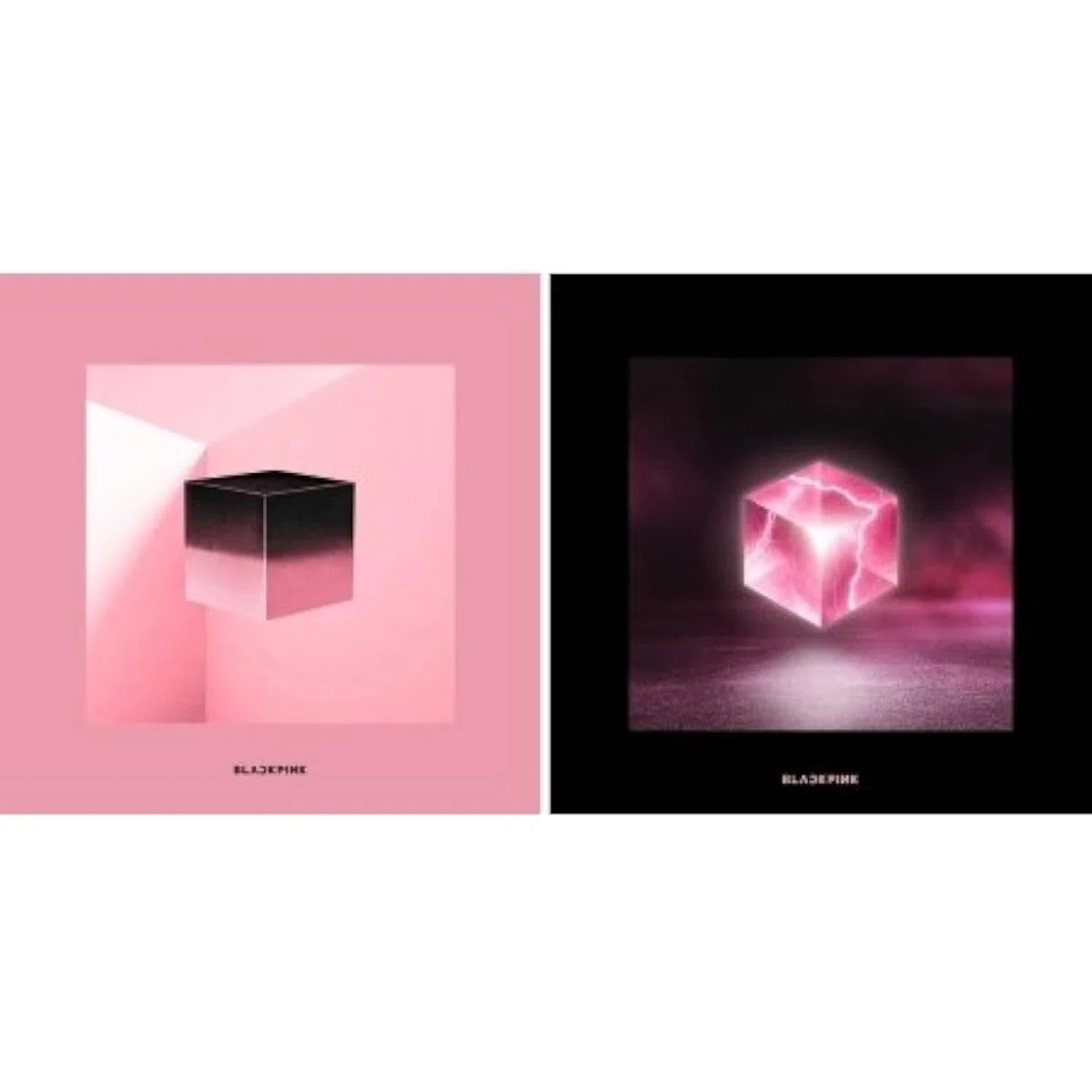 BLACKPINK - [Cuadrado] 1er Mini Álbum al azar Ver CD + Póster de doble cara + folleto + fototarjeta + selfiecard + licra lennticular + Postal K-POP sellado