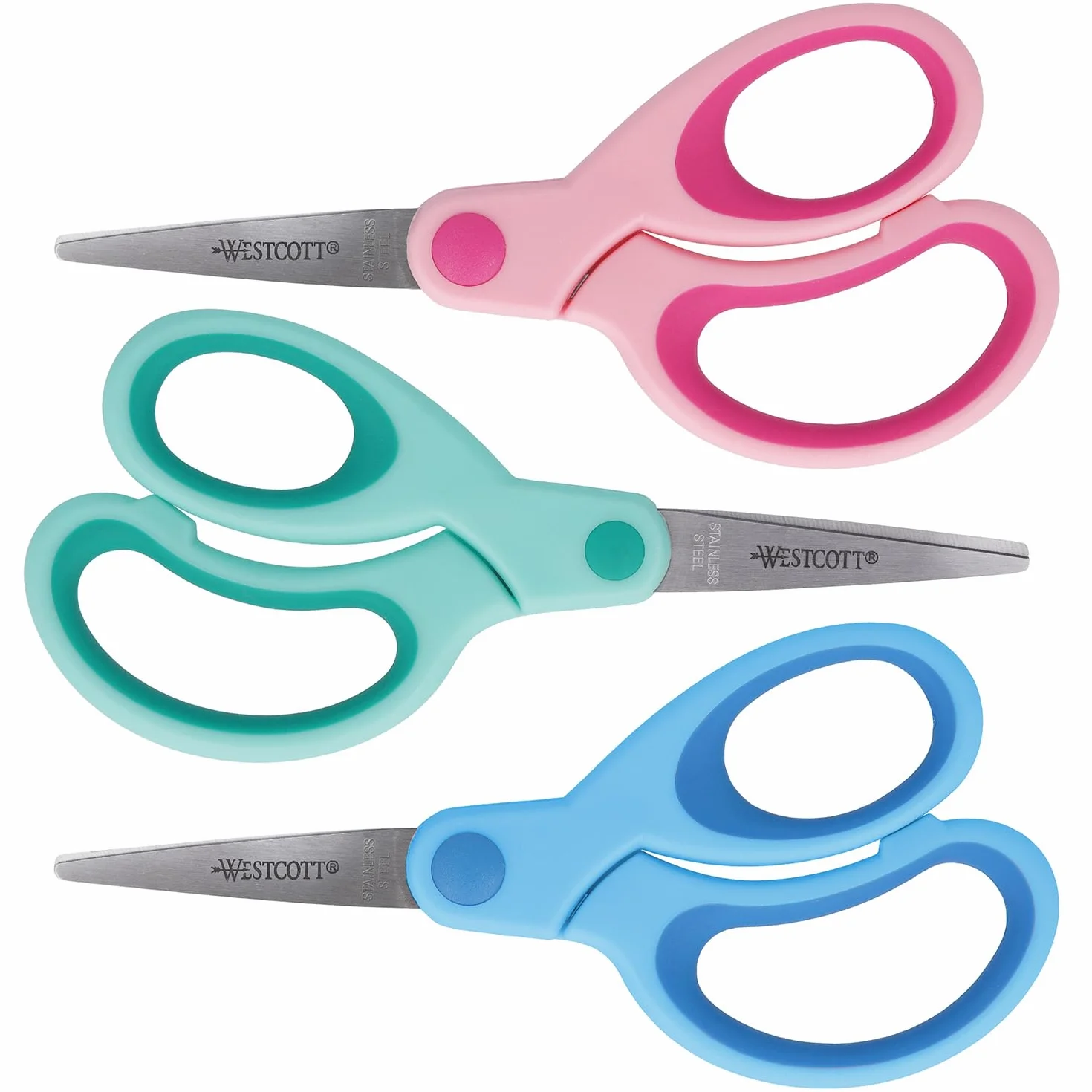 Westcott E-2054S 00 Expositor tijeras niños 13 cm punta puntiaguda