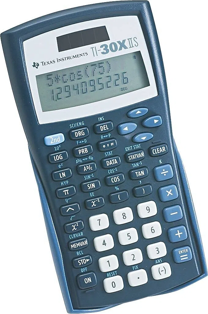 Texas Instruments TI-30X IIS - Calculadora científica, negro