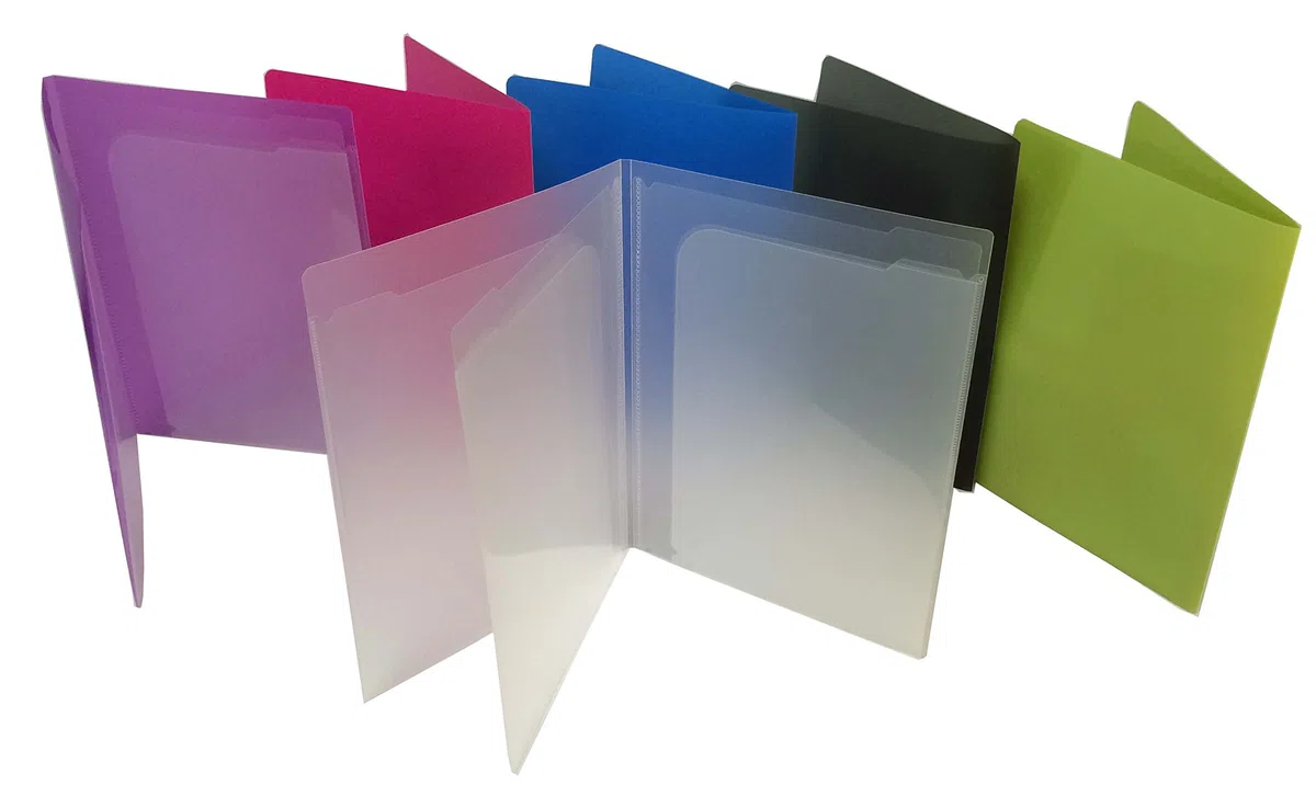 Filexec Products 4 Pocket Port/Folder, Assorted, Pack of 6 (50373-3140)