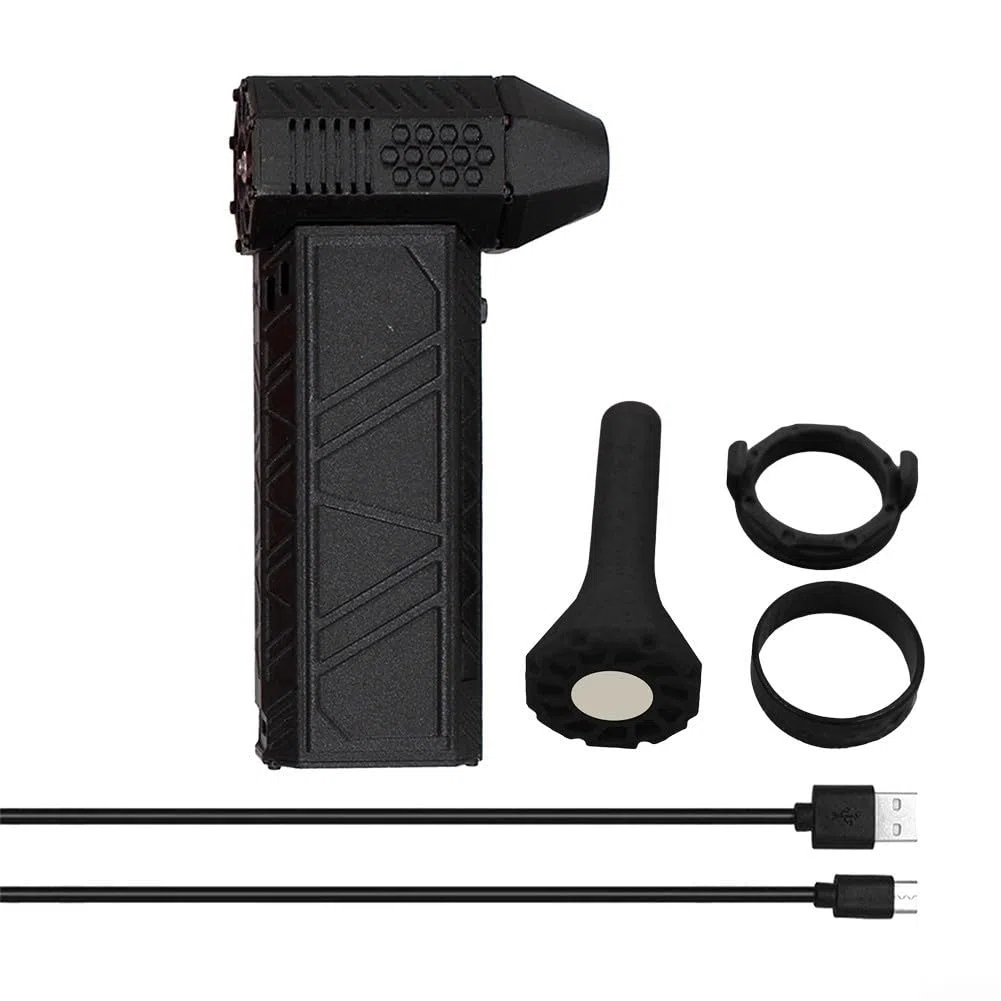 EasyByMall Mini soplador Jet Dry, ventilador turbo de bolsillo, ventilador turbo violento 120000 RPM motor sin escobillas ventilador industrial para limpieza de automóviles, 62QR18K79992AREQO0KI
