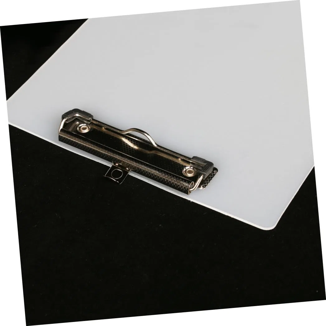 Portapapeles A4 de Plástico Blanco, Lote 10, Escritura | Carpeta Transparente, Forma Ergonómica, Material Escolar y Papeleria, Oficina y Papeleria, Decoracion Colegio