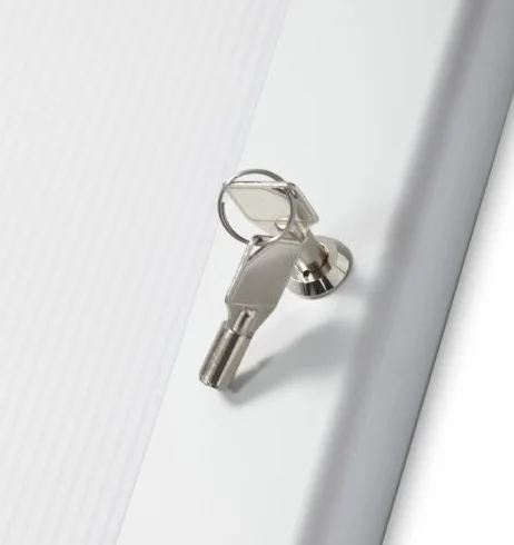 Tablón de anuncios exterior con cerradura, A2 (4 x A4, (no perforable), con sellado impermeable para uso en interiores o exteriores