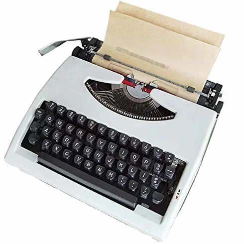 Máquina de escribir manual para el hogar/oficina/escritorio, máquina de escribir mecánica vintage para escritores, máquinas de escribir portátiles retro antiguas
