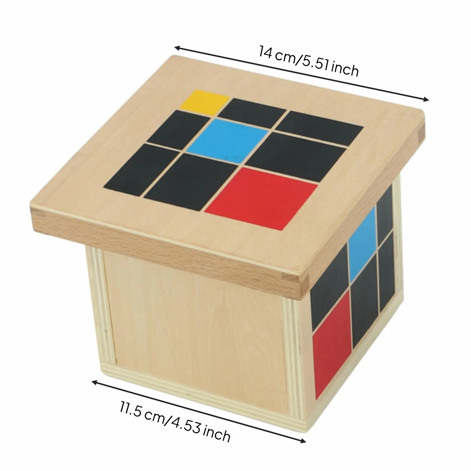 Cubo Educativo Geométrico Cubo con Tapa Multicolor Juguete Educativo para