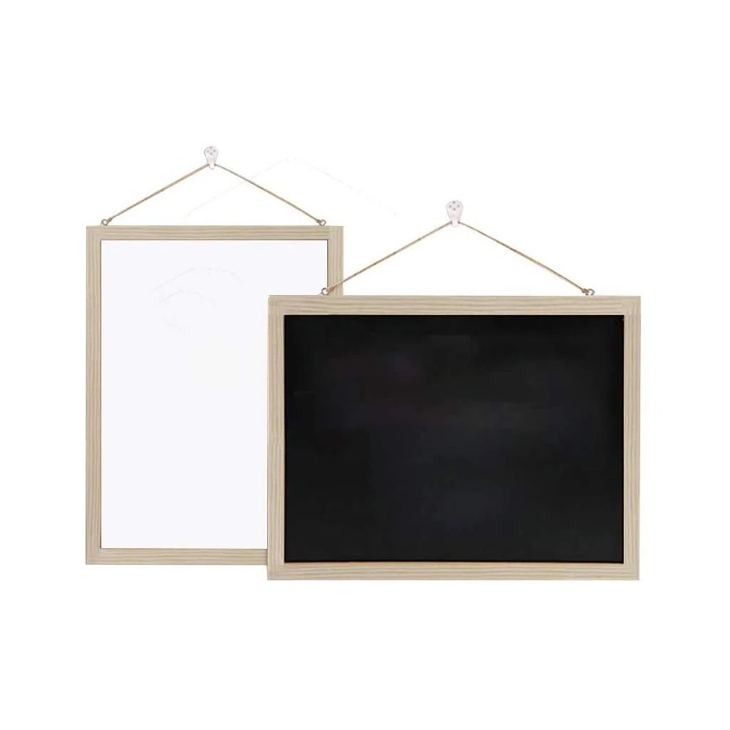 Pizarras decorativas Decoración de la pizarra de la pizarra de la pared Boletín Tablero Mensaje Tablero Home School Office Evento comercial Promoción Estructura de madera Colgando Menú de la par