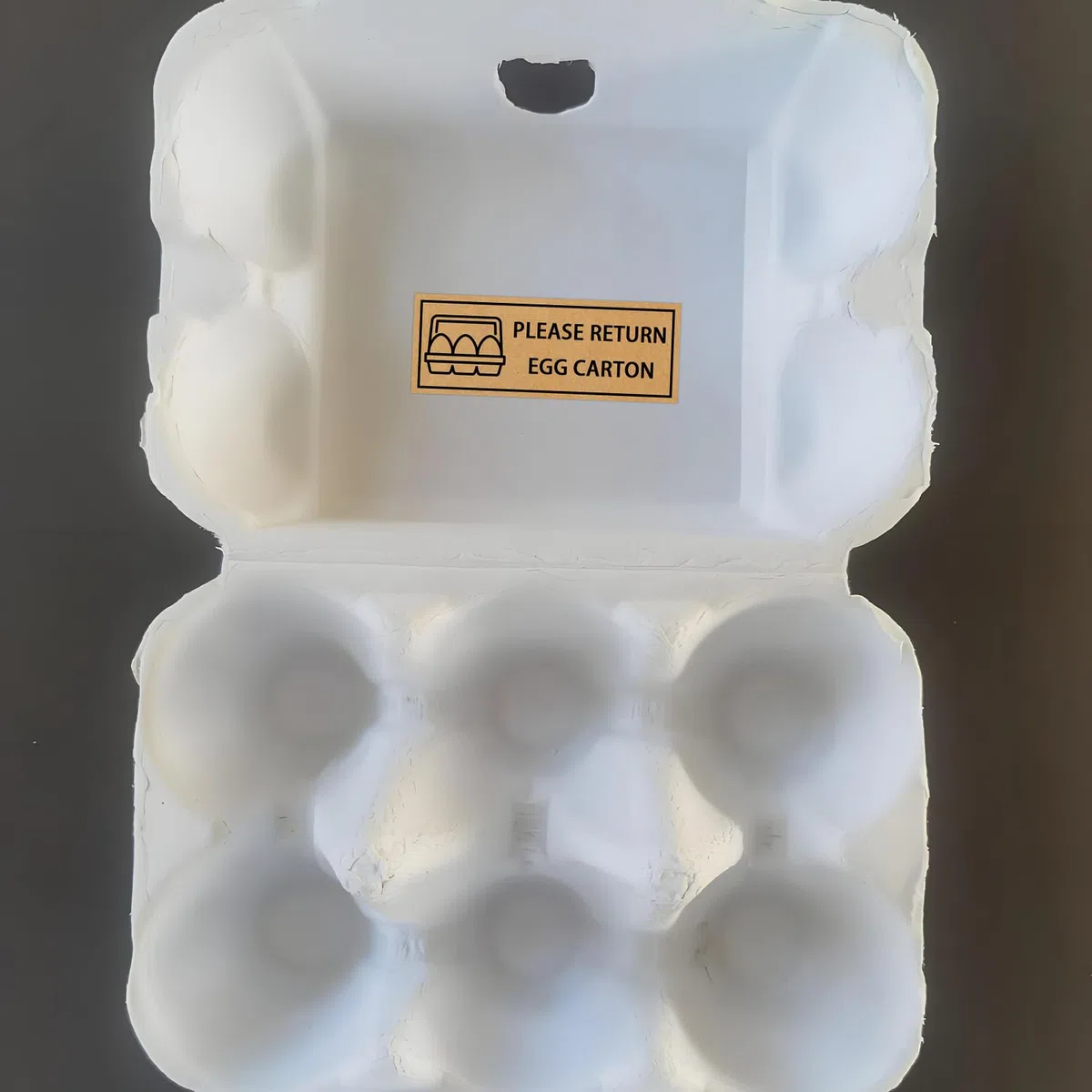 500 etiquetas adhesivas reutilizables de papel kraft de 1.9 x 5.1 cm para devolución de cartón de huevos, suministros de embalaje de huevos frescos de granja, calcomanías duraderas para granjas