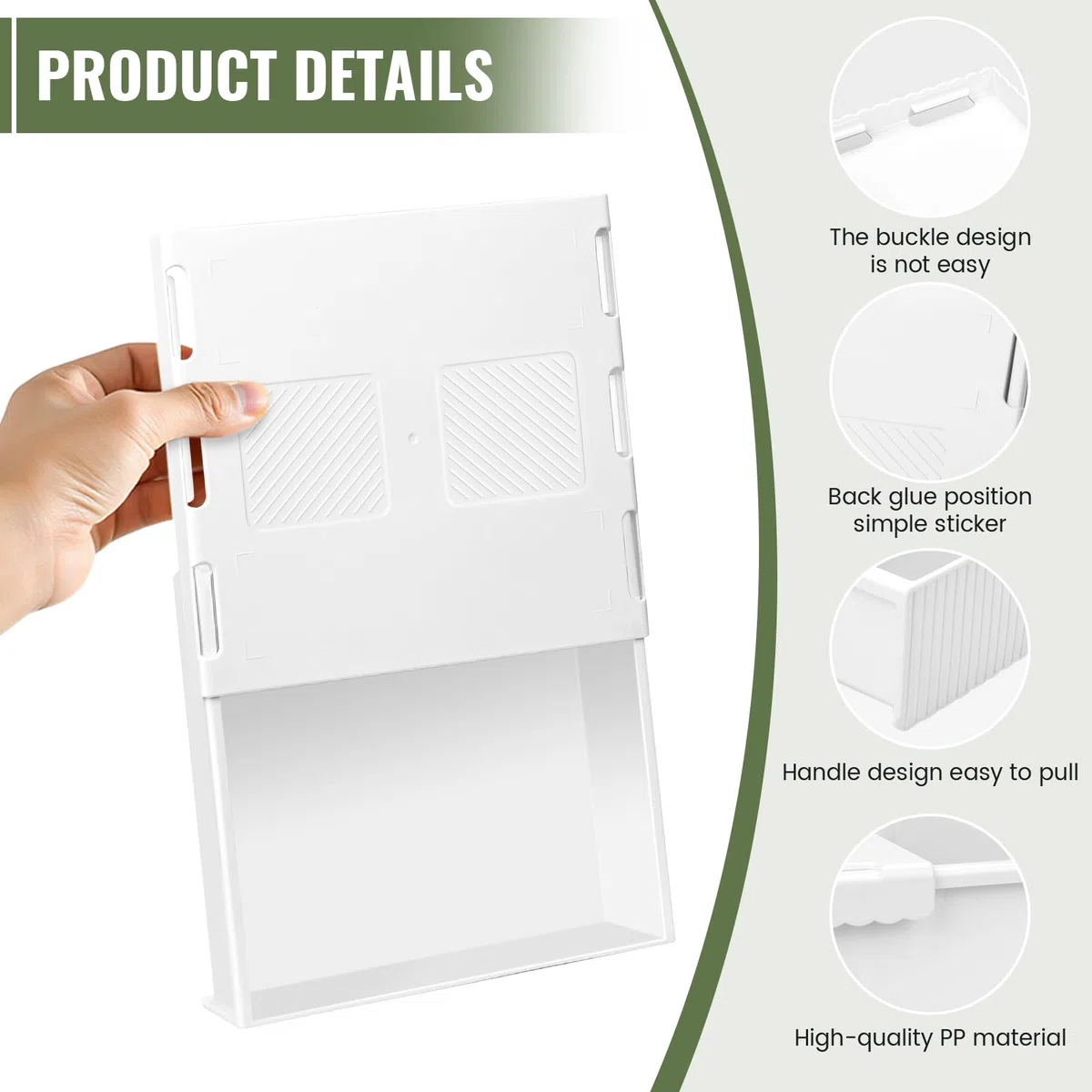 Cajón Debajo del Escritorio, Cajón Oculto Autoadhesivo,Organizador para Cajón Debajo del Escritorio,Cajon Escritorio Bajo Mesa,Adecuado para escuelas, cocinas, hogares y oficinas(3pcs)