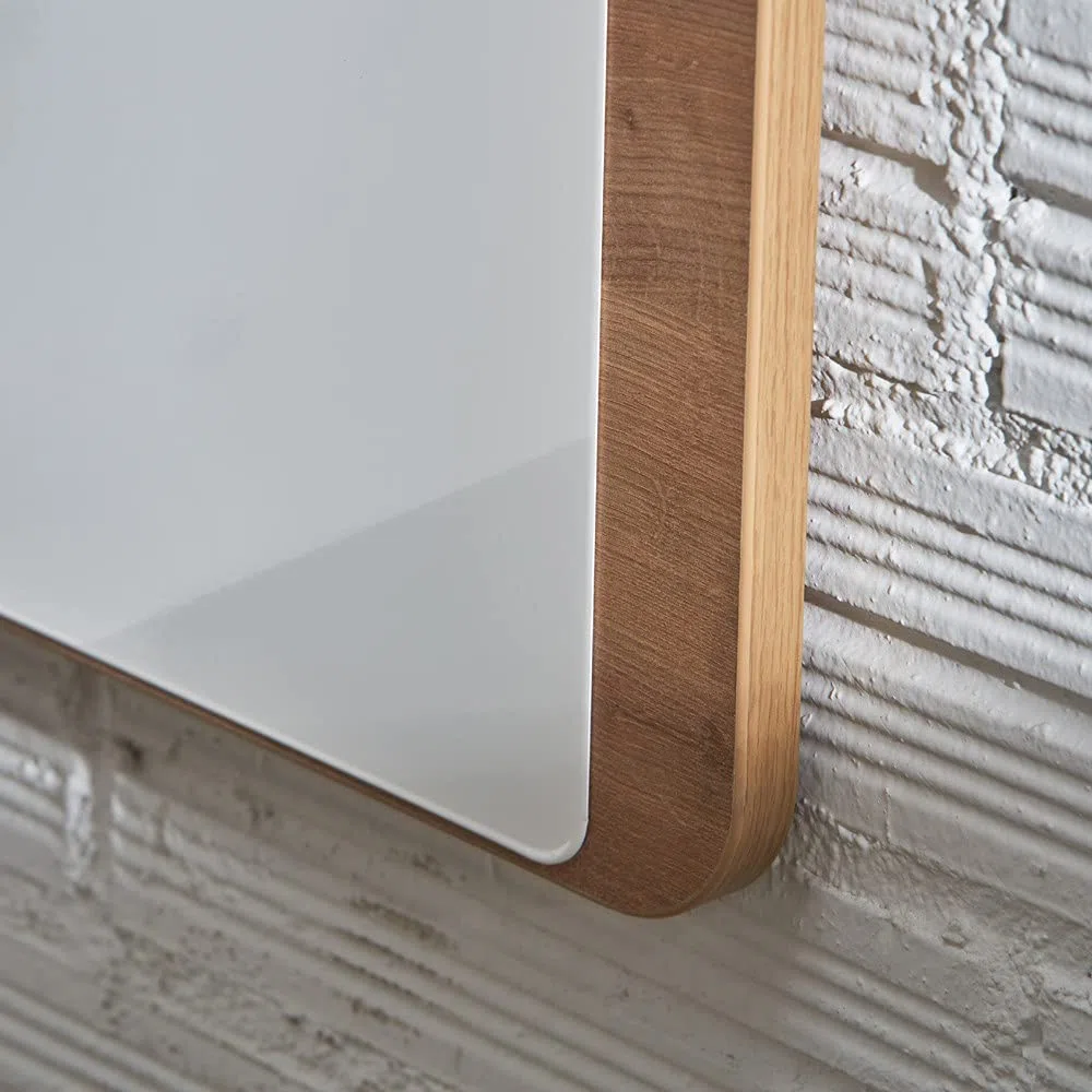 Rocada | Pizarra Blanca y Madera de la Gamma Natural | Pizarra Magnética | Borrado en seco | Pizarra de Pared Elegante | Distintas Posiciones | 75 x 115 cm