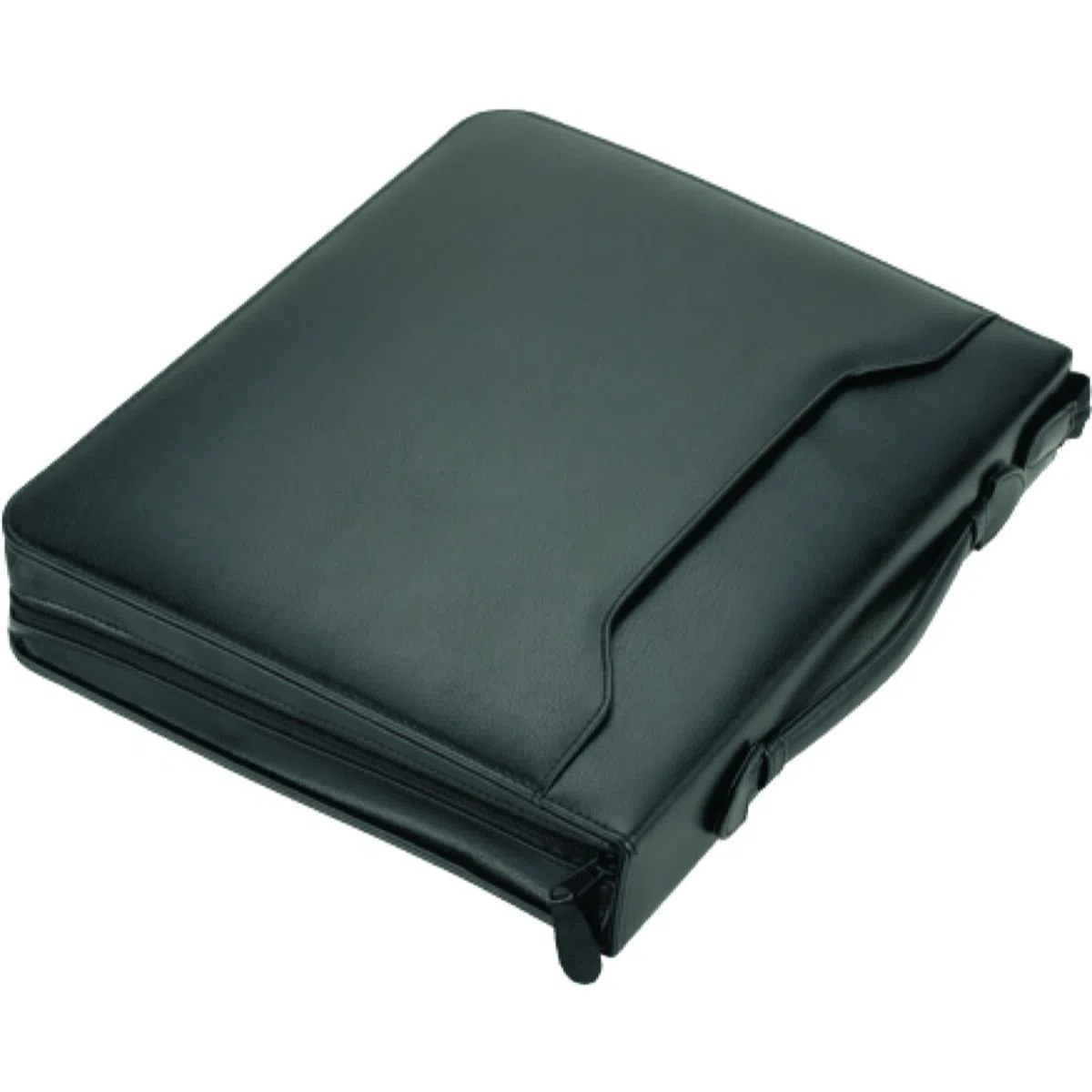 Alassio 30075 - Cartera de viaje con anillas (A4, bloc de notas), color negro