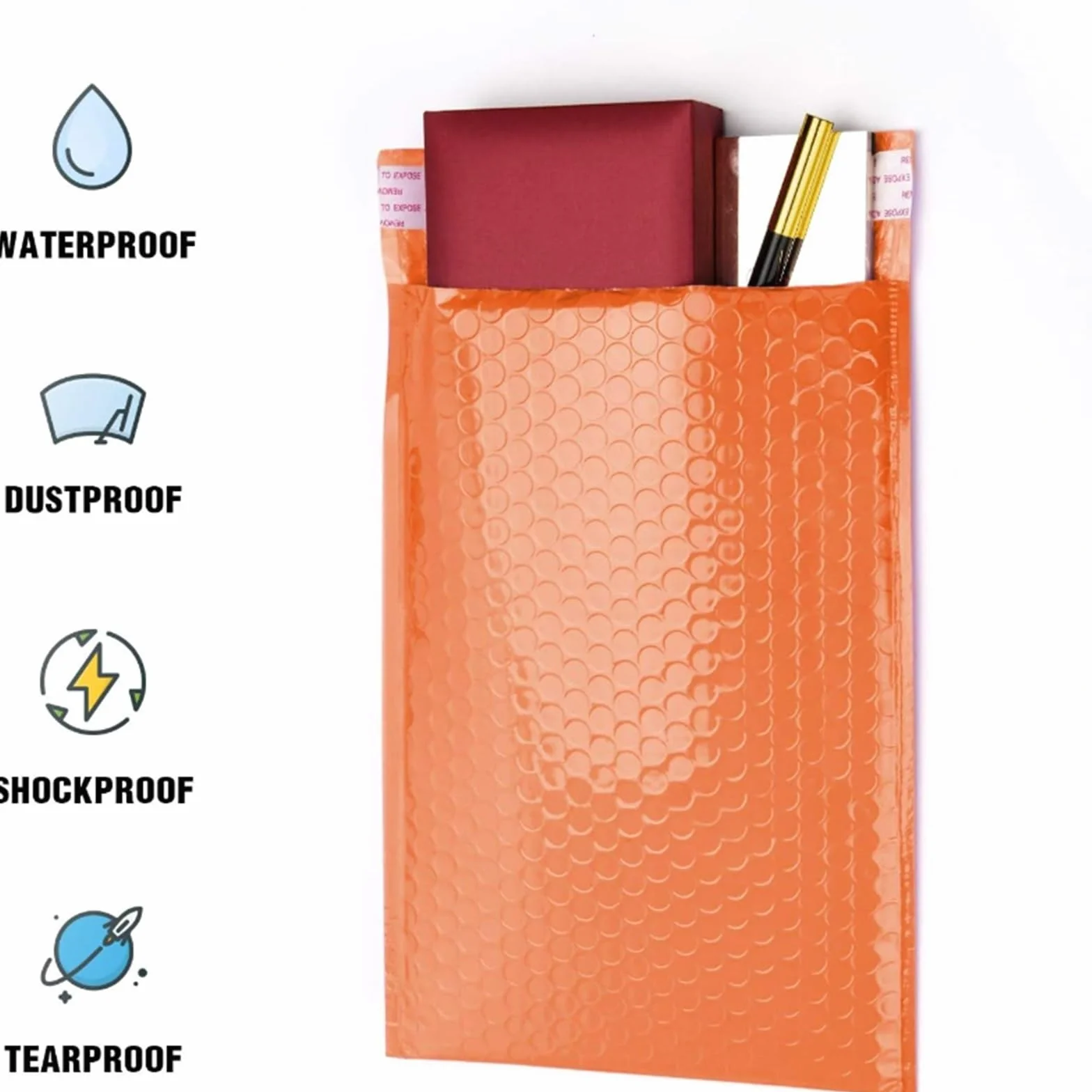 Bolsa De Burbujas 50 Sobres Acolchados con características Impermeables y a Prueba de Golpes for pequeñas Empresas, Sobres Acolchados Forrados, autosellados(Combination Pack,18 * 23cm)