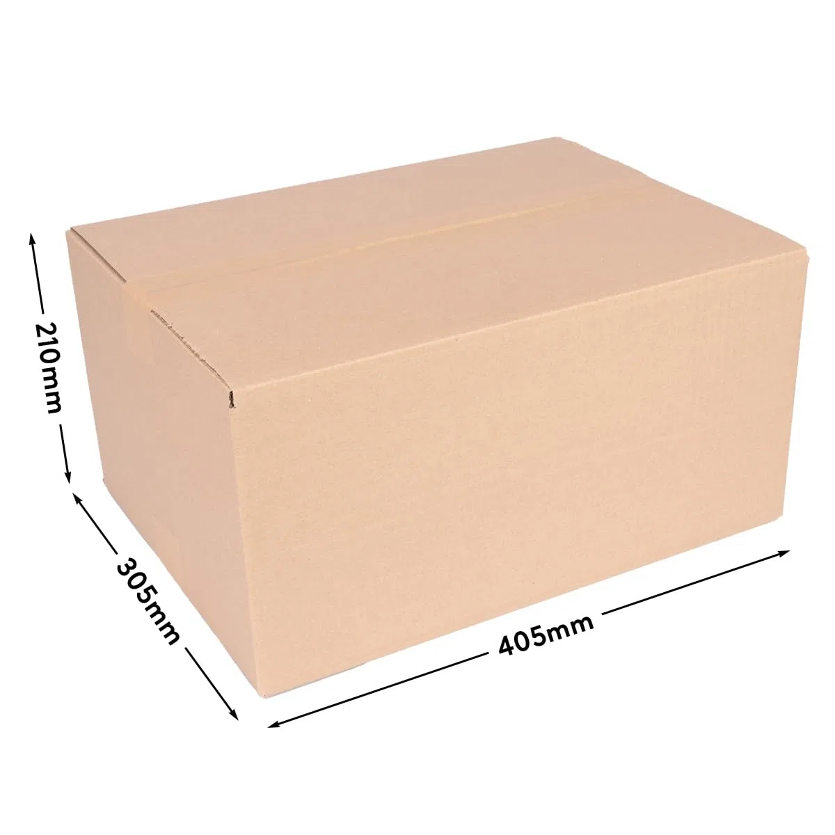 verpacking KartonProfis - 100 cajas plegables cajas de envío DHL cajas 400 x 300 x 200 mm, KK-90, 1-corrugado, cajas de envío, cajas de embalaje, cajas de almacenamiento, cajas plegables