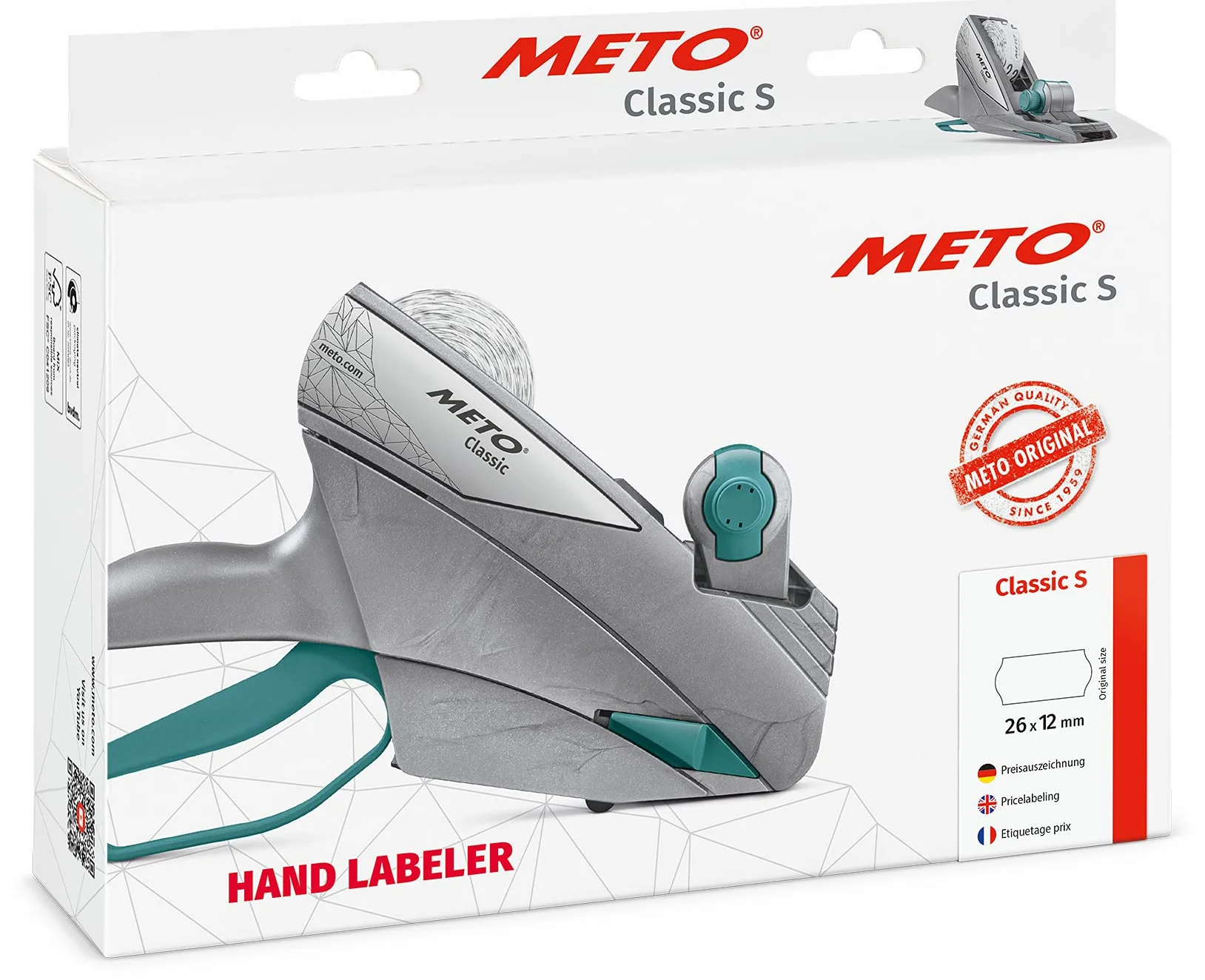 Juego de etiquetadoras de precios METO Classic S