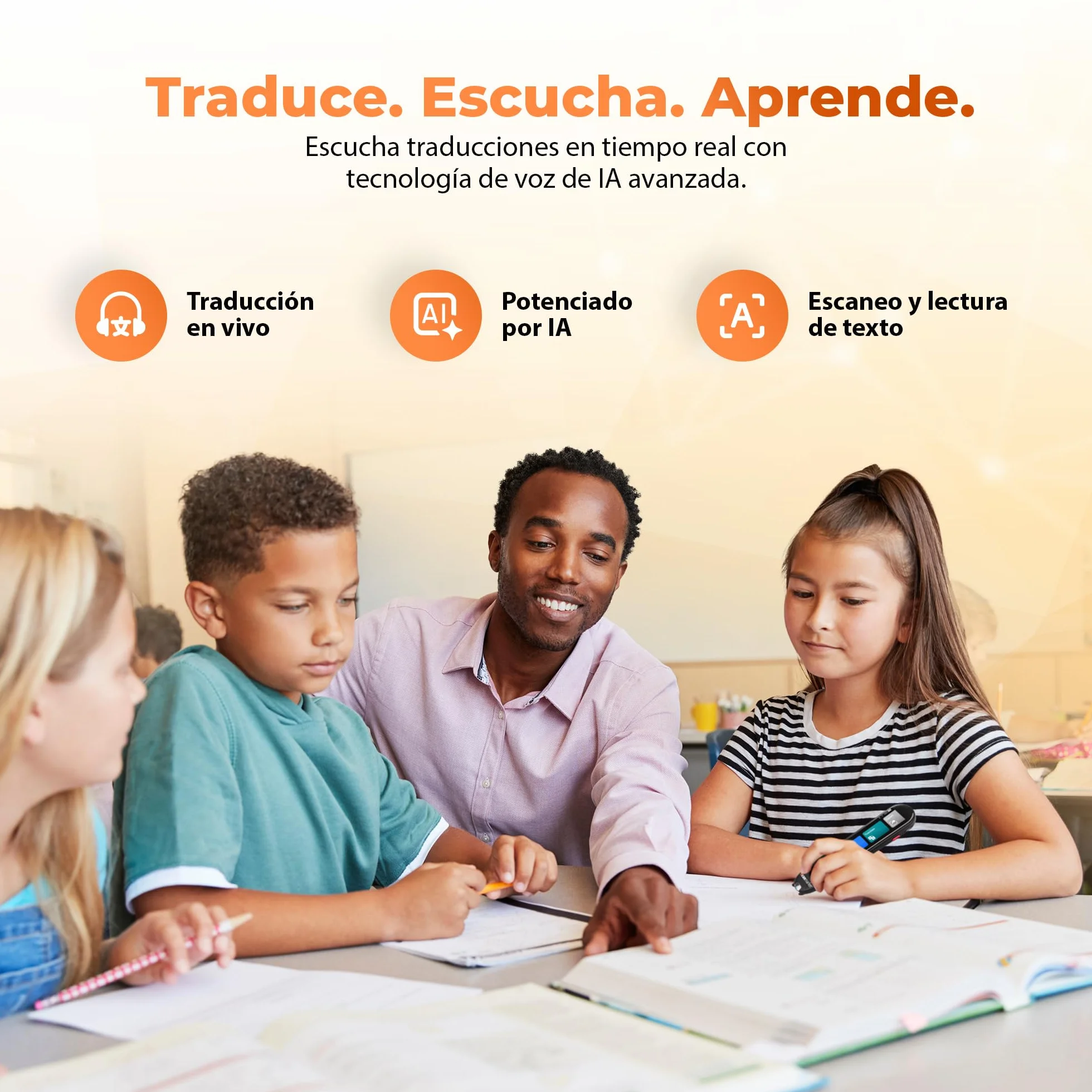 Scanmarker Pro | Lápiz Escáner Traductor y Lápiz Lector de Texto | Bolígrafo Traductor de Idiomas Multilingüe para Lectura, Aprendizaje de Idiomas e Apoyo a la Dislexia