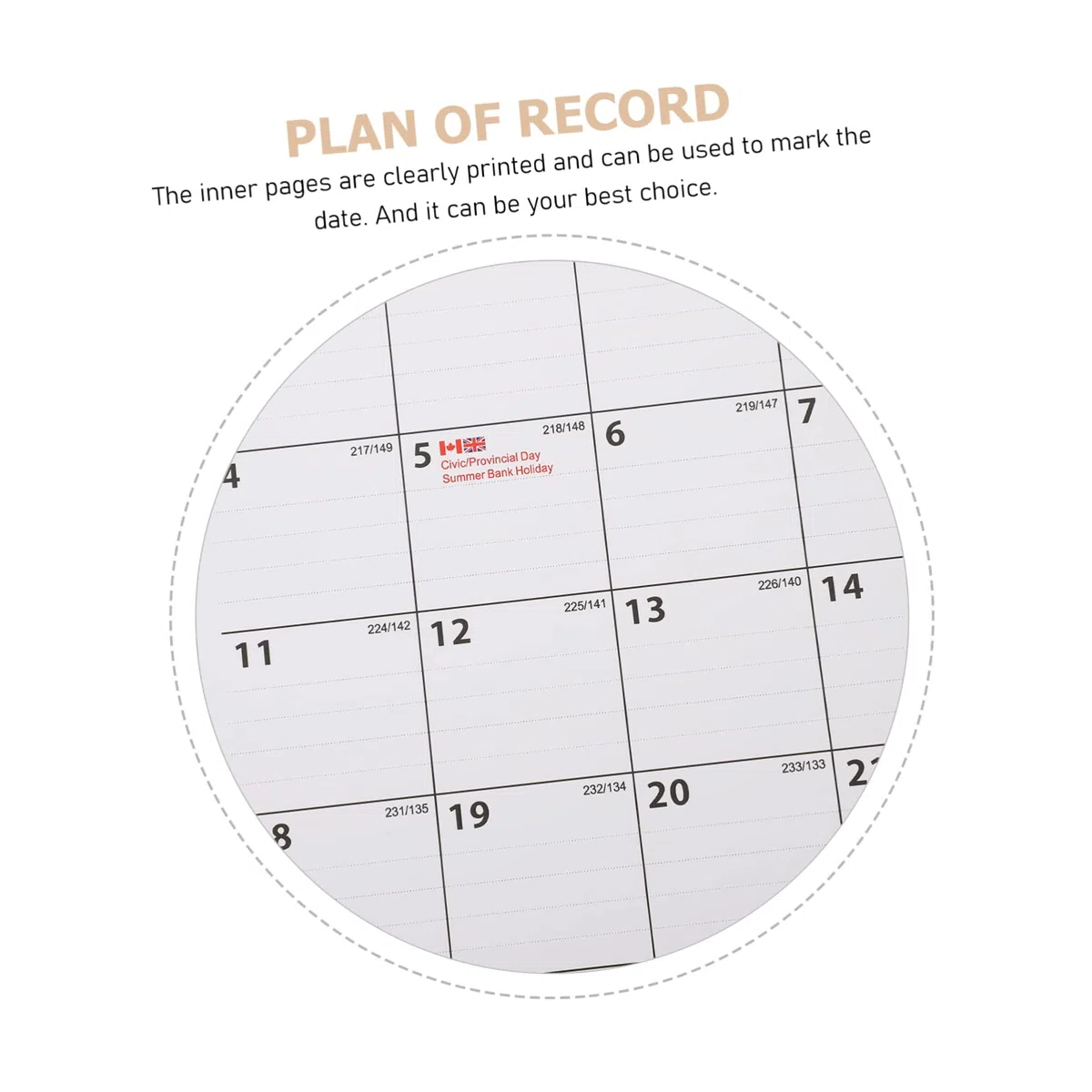 VILLCASE 2piezas Calendario De Pared Mensual Desgarrable Espacio Para Anotaciones Para Hogar y Oficina Calendario Colgante Diseño Creativo y Práctico