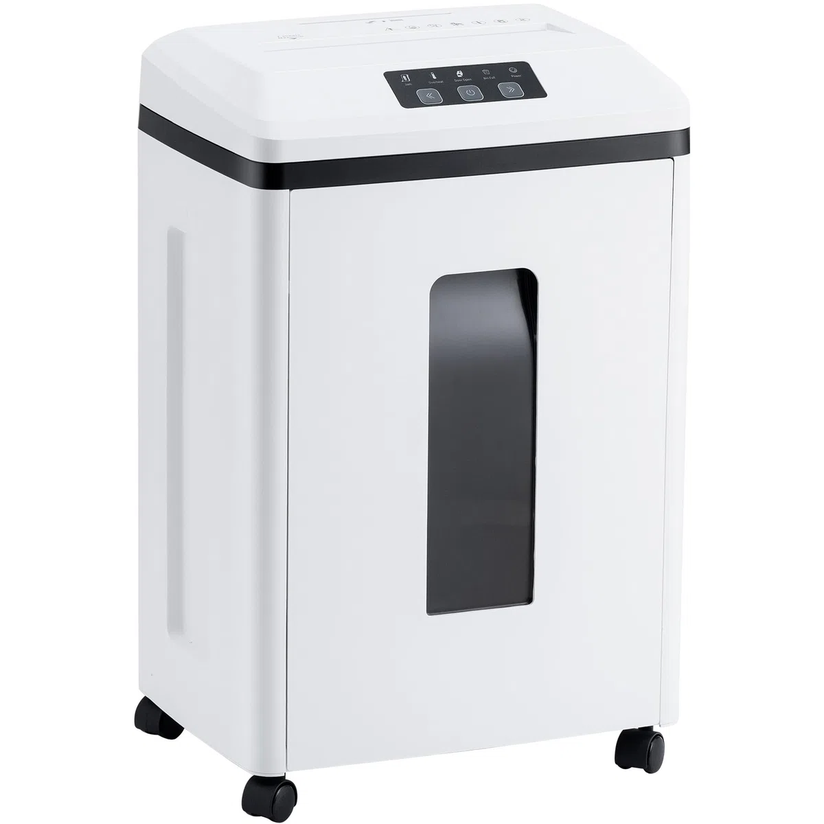 Trituradora de papel comercial profesional: P-7 Security Super Micro-Cut 1 x 1,7 mm, 7 hojas/CDs/tarjetas/grapas, contenedor de 6 galones resistente para el hogar/oficina/industrial