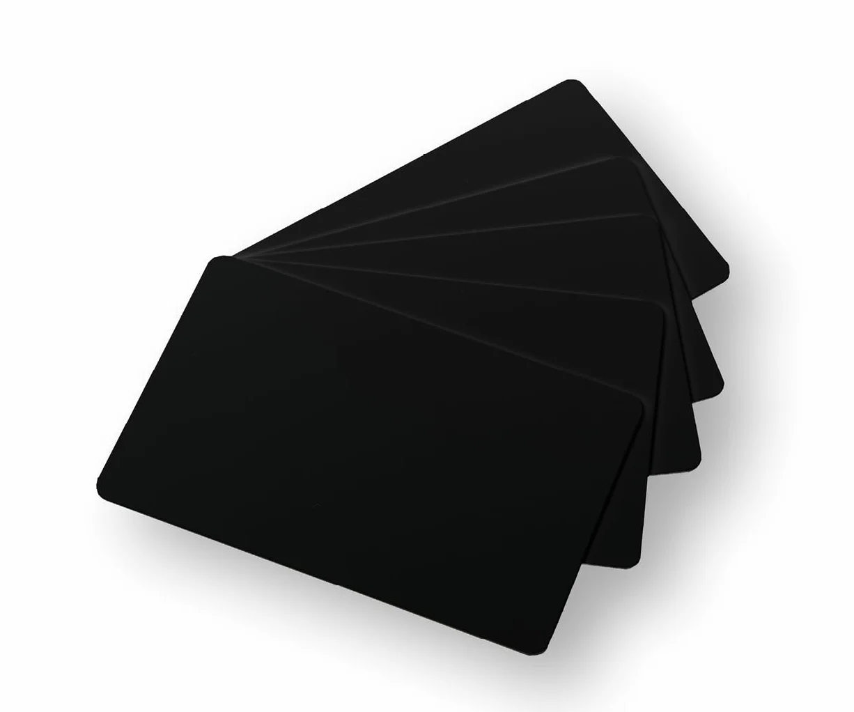 Evolis - Tarjetas de pvc-u - 30 milésimas de pulgada de color negro mate - 86 x 54 mm 500 tarjeta (s), c8001