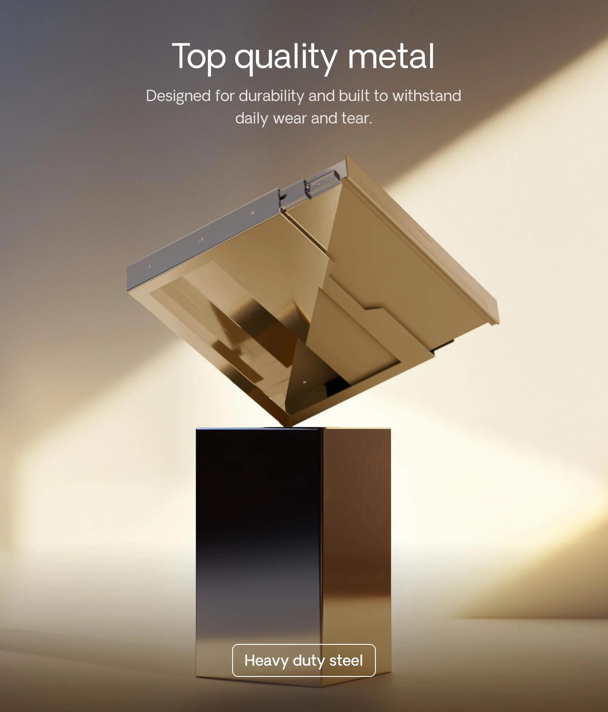 Desktronic Cajón de Escritorio – Organizador oculto bajo escritorio, cajón de almacenamiento, fácil instalación, ahorra espacio, gran capacidad, metal, para oficina y tocador, estructura resistente