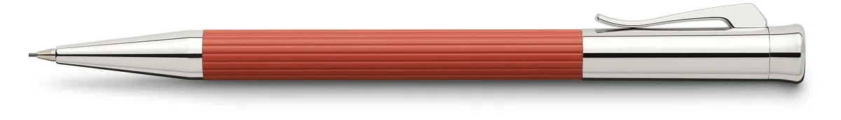 Graf von Faber-Castell 131586 Portaminas Tamitio, rojo indio | Cuerpo metálico lacado en mate con piezas metálicas cromadas y grado de dureza B