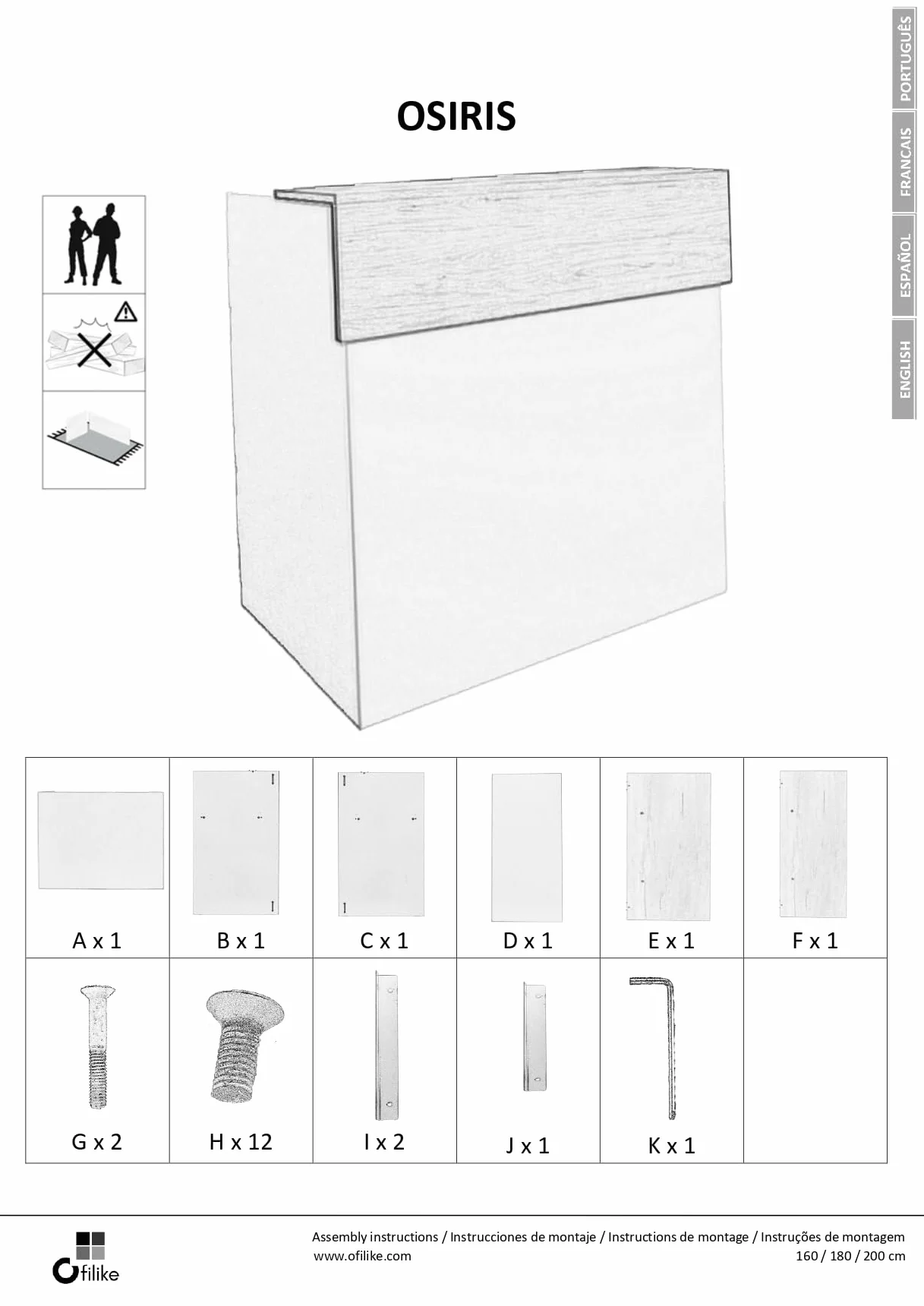 Mostrador Osiris Basic Recepción Oficina Tienda Clínica 160cm Roble