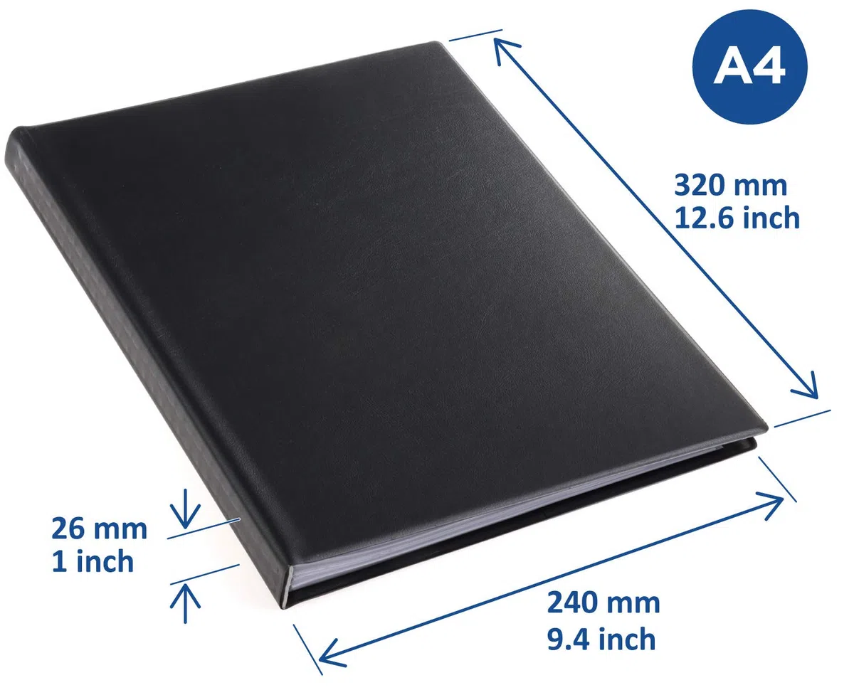 RI99454 Álbum de fundas Original A4, 50 fundas internas, negro