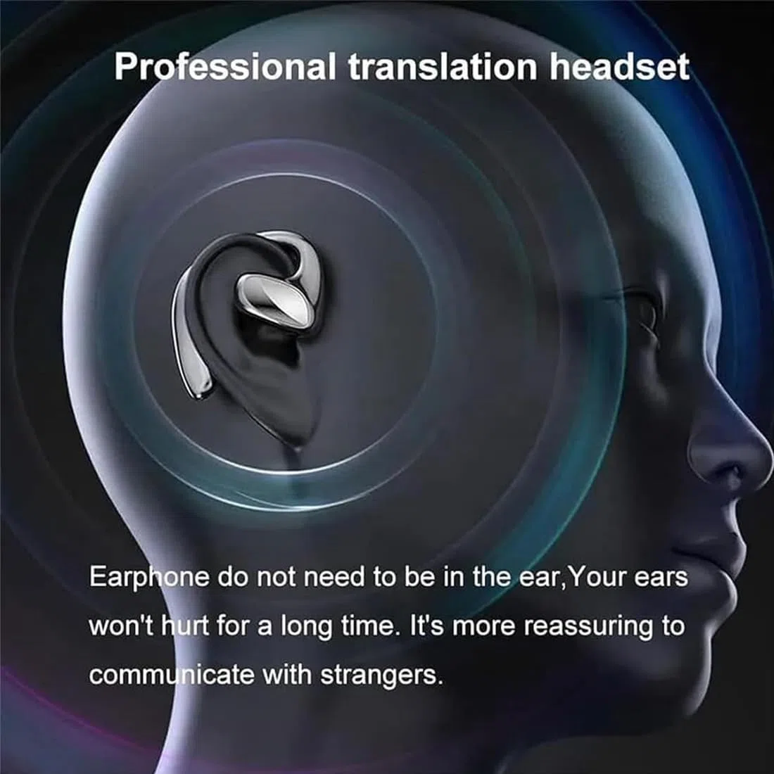 Meacode traductor, Meacode AI translation earbuds, auriculares traductor en tiempo real, 144 idiomas, traducción simultánea, función sin conexión, ideales para viajes, negocios y estudios (Negro)