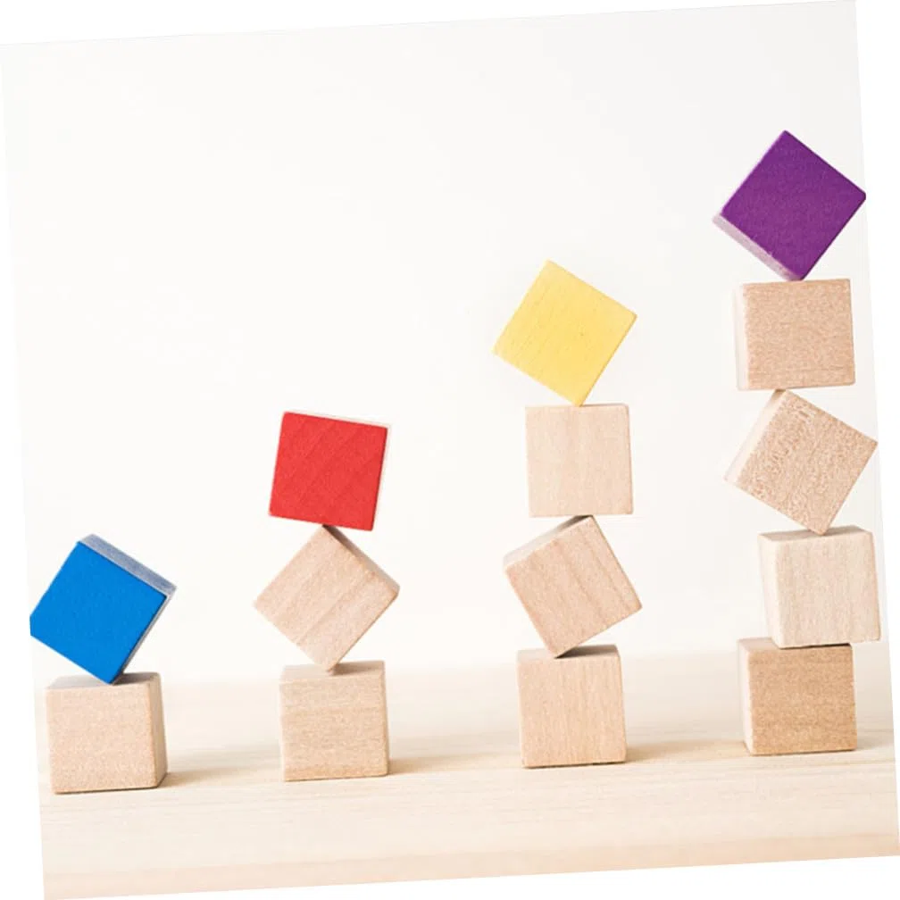 SHINEOFI Kit de 4 Piezas de Bloques de Cobre, Hierro, Aluminio y Madera para Medición de Densidad en Entorno Educativo y Experimentación Científica