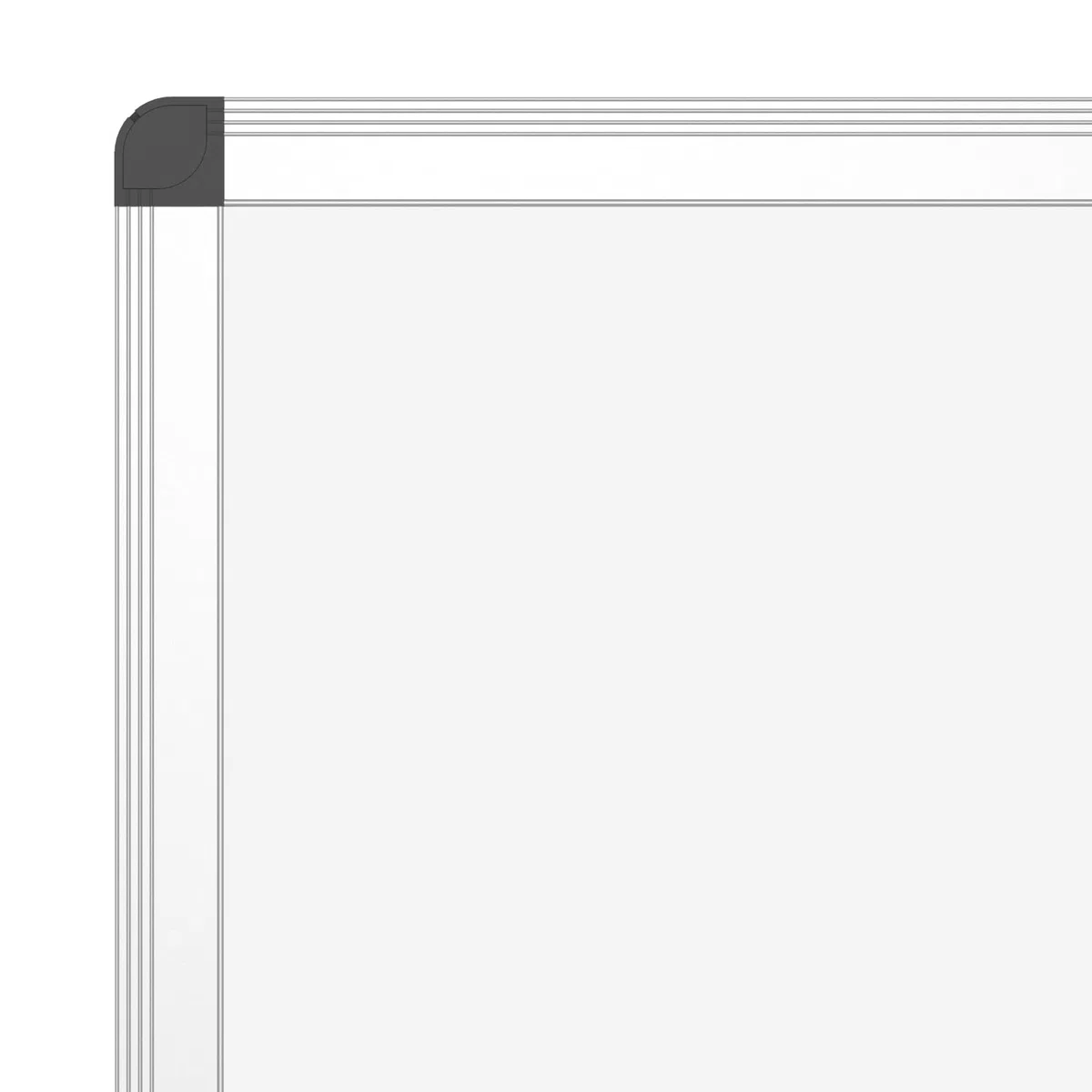 VIZ-PRO Pizarra blanca grande 150 x 90 cm, magnética con marco de aluminio, ideal para oficina, escuela y hogar, Incluye 12 rotuladores