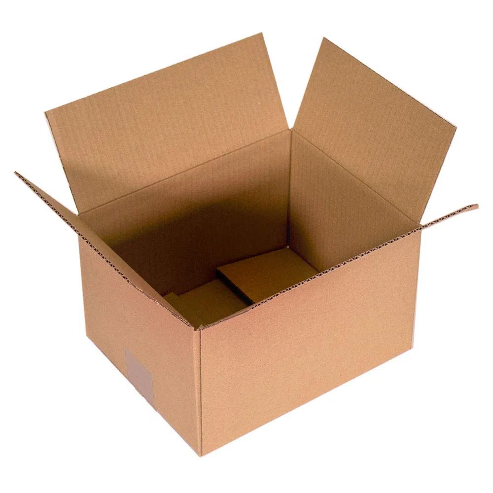 Pack 100 Cajas de Cartón para envíos almacenaje paquetería, Cajas cartón mudanzas Canal Simple Reforzado, Caja almacenaje medidas interiores 31x22x20 cm, Cajas cartón con solapas Multiusos