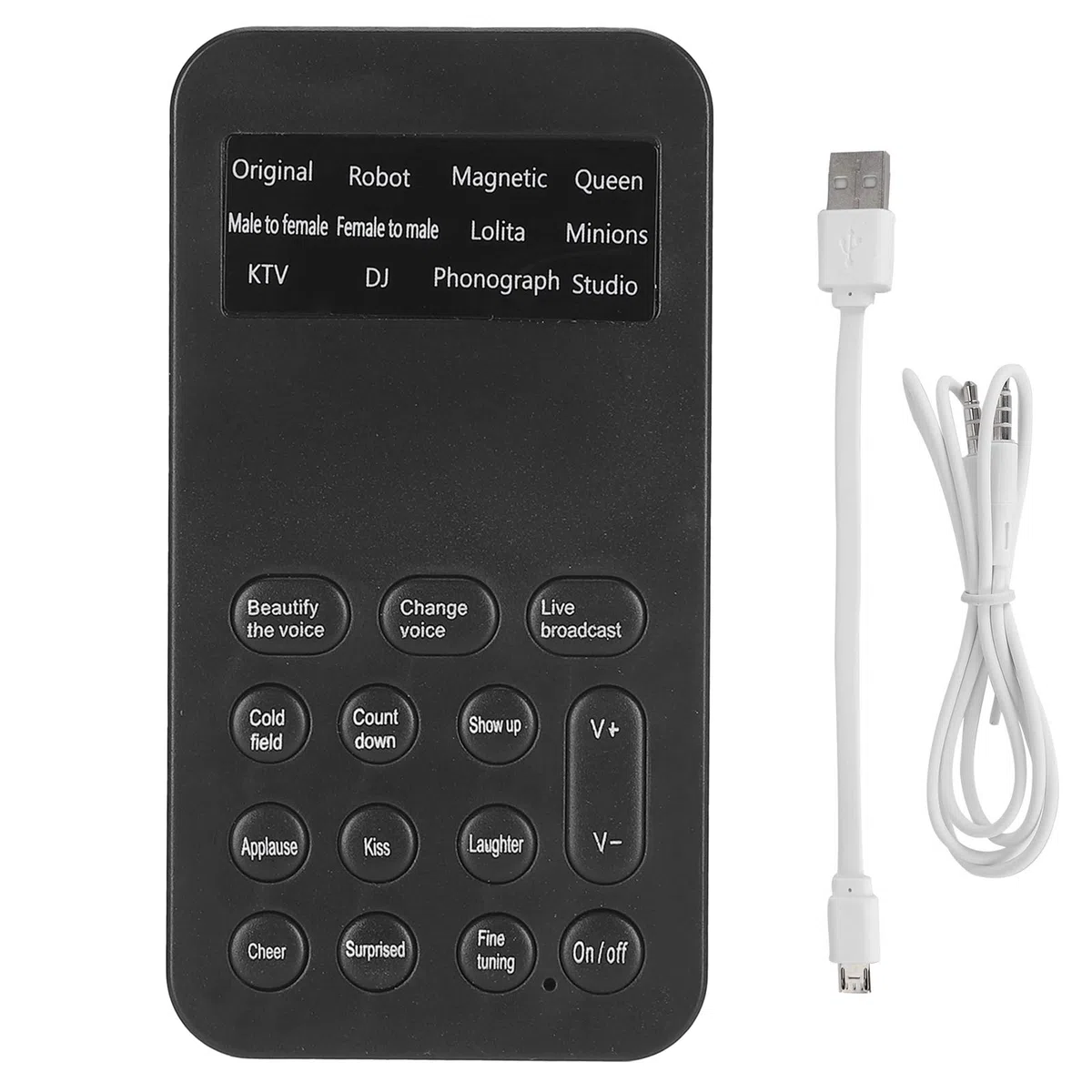 Cambiador de Voz de Telfono Mvil Verstil cambia voce portatile 12 Efectos de Sonido Fijos de Voz 8 para Experimentar el Juego de Voces Cautivadoras Transmisin Fundas