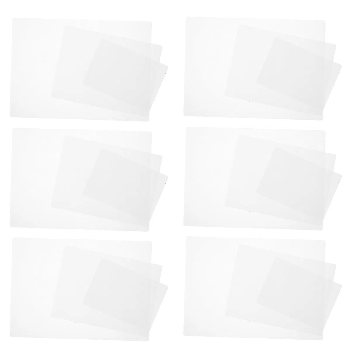 Toddmomy 300 fundas térmicas para laminar, láminas de laminado transparente de 50 micras y 60 micras, tamaño mixto A4, 8x6 y 6x4 pulgadas, película protectora de plástico para documentos, fotos y