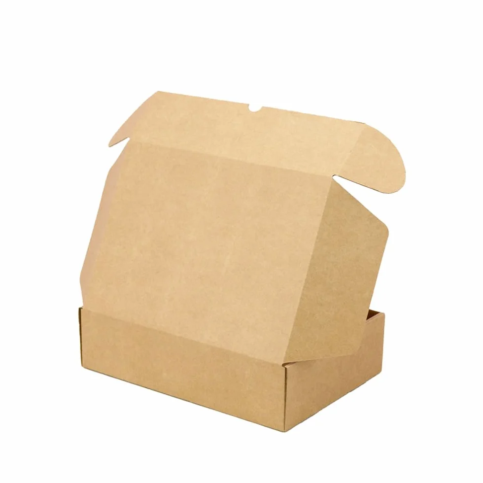 Pack 10 Cajas Cartón Kraft Automontables con Tapa – Doble Pared, Resistentes para Envíos, Ecommerce y Mensajería con medidas 42x32x10 cm