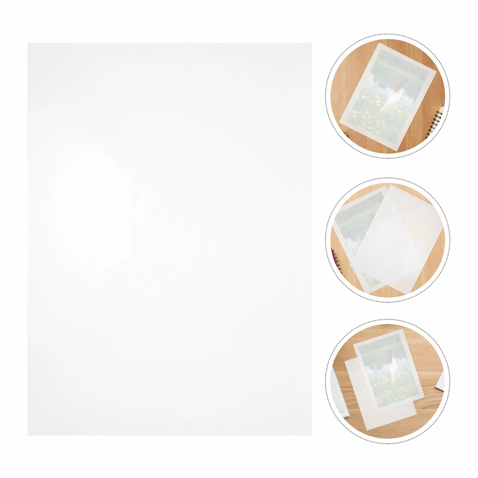 Gatuida 100hojas Láminas para Laminar Transparente de Película Plástica para Plastificar Fundas Protectoras Hogar y Oficina para Documentos y Fotos
