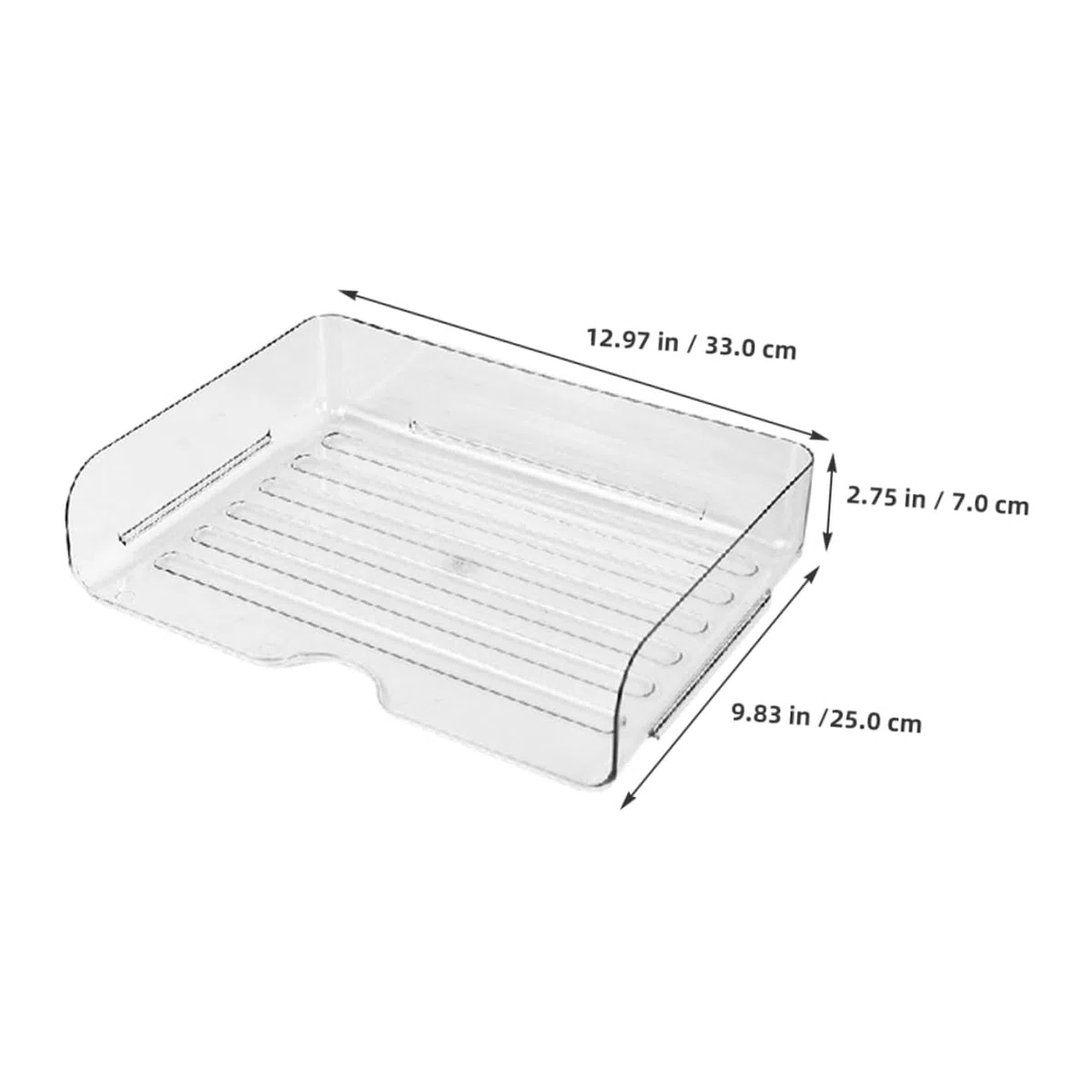 HOMSFOU Bandeja Organizadora de Papel de Escritorio Apilable 4 Uds Pet | Organizador de Papeleo para Oficina y Hogar, Diseño Elegante, Uso del Espacio
