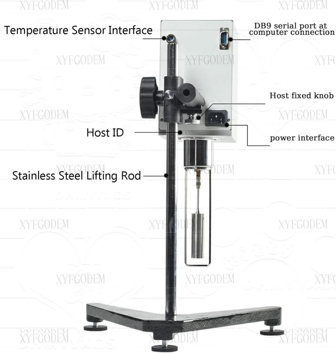 Viscosímetro Digital NDJ-8S - Medidor de Viscosidad Rotacional para Adhesivos, Tintas y Recubrimientos