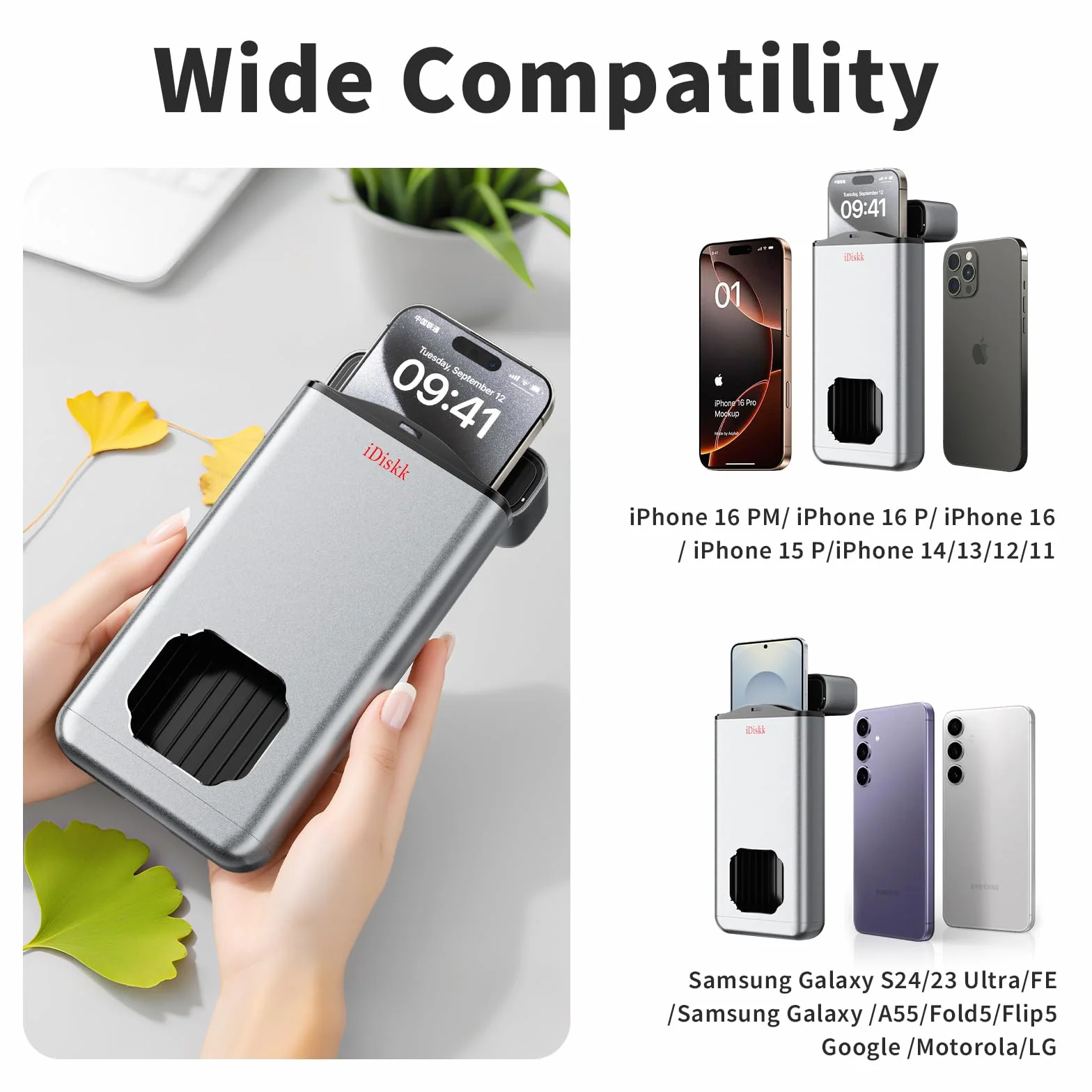 iDiskk Caja de bloqueo de metal, caja de bloqueo para teléfono con temporizador para ayudar a niños, estudiantes, adultos, autocontrol, almacenamiento portátil para teléfono inteligente, para Sumsung